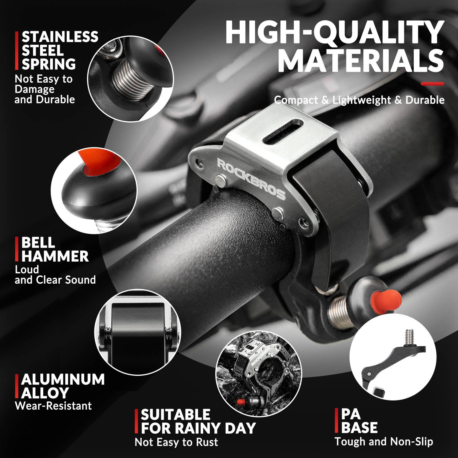 ROCKBROS Fahrradklingel Glocke 100dB Laut Innovati 851e96e89a0b