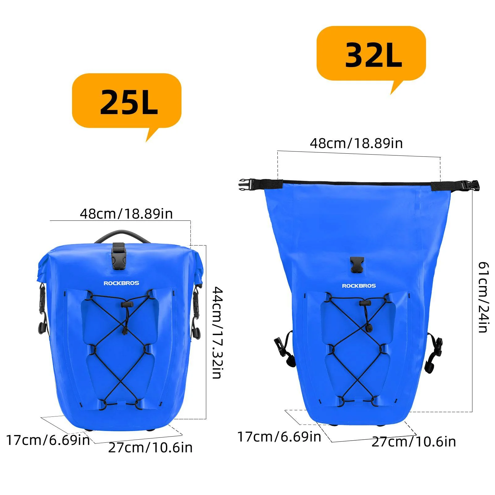 ROCKBROS Gepäckträgertasche 25L 32L 100   wasserdi 288e01facb27