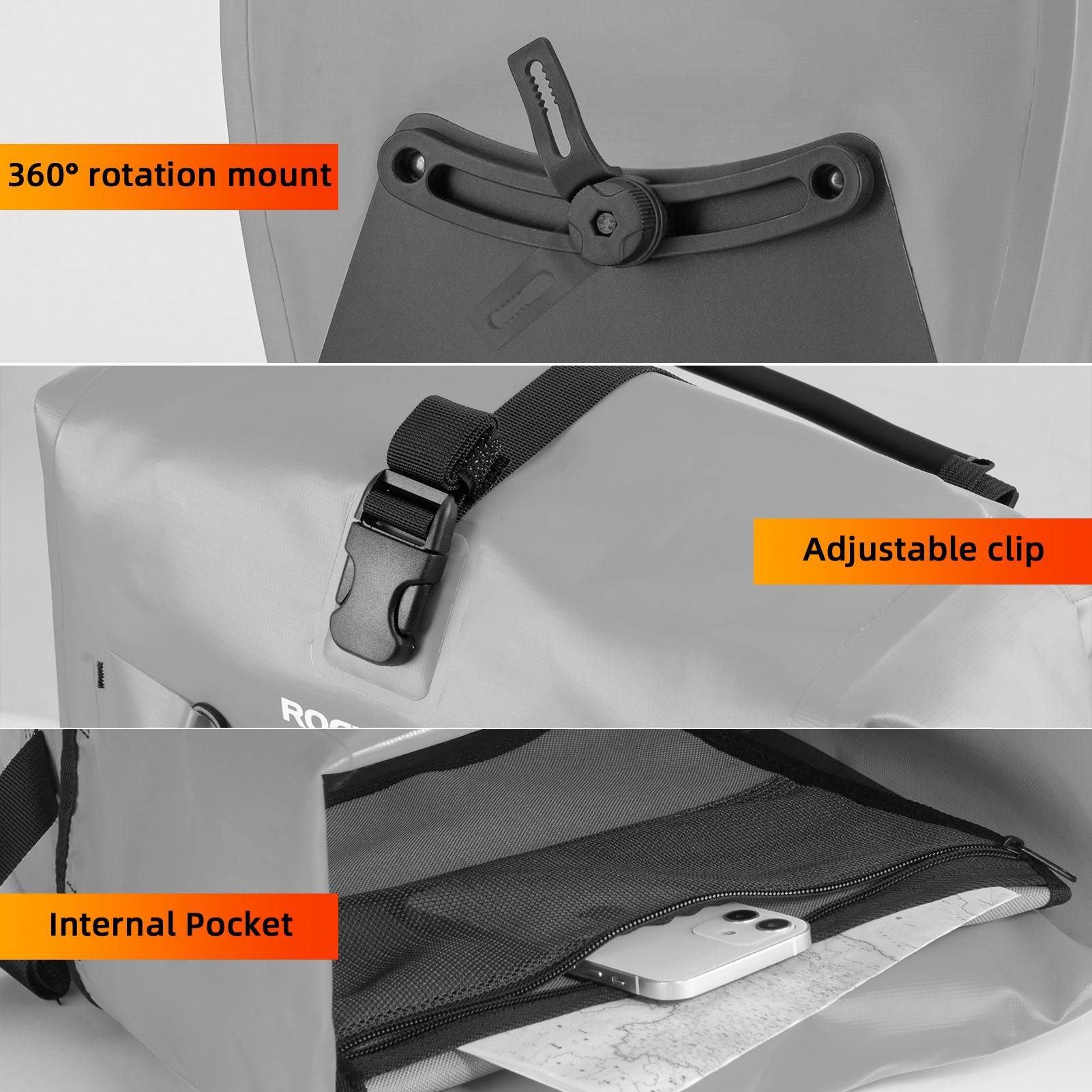 ROCKBROS Gepäckträgertasche 25L 32L 100   wasserdi 3521a5e53cc3