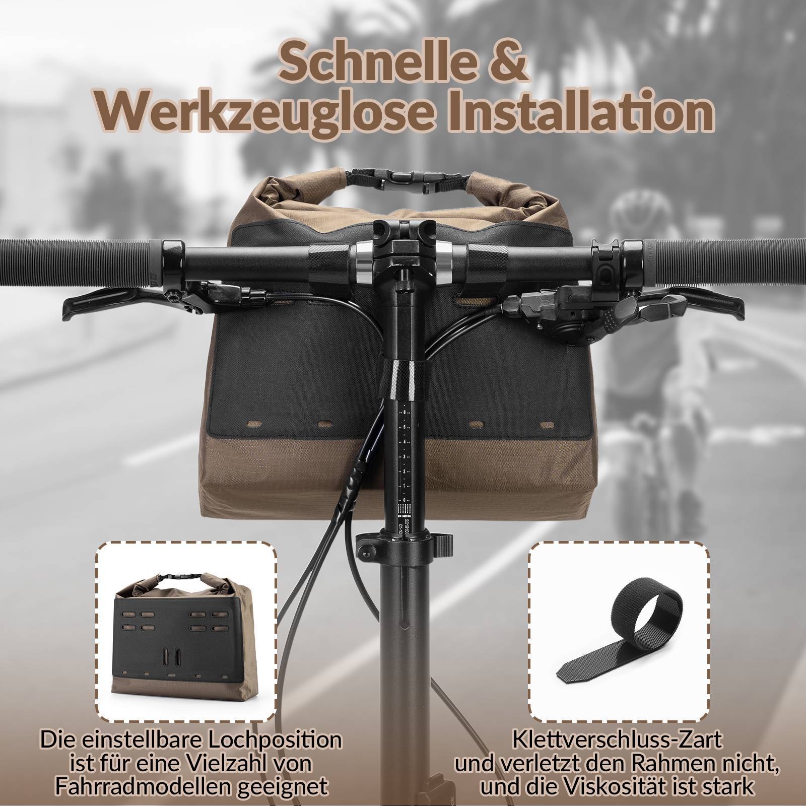 ROCKBROS Handlebar Bag Waterproof Bicycle Basket F 44dbe85c9ed8