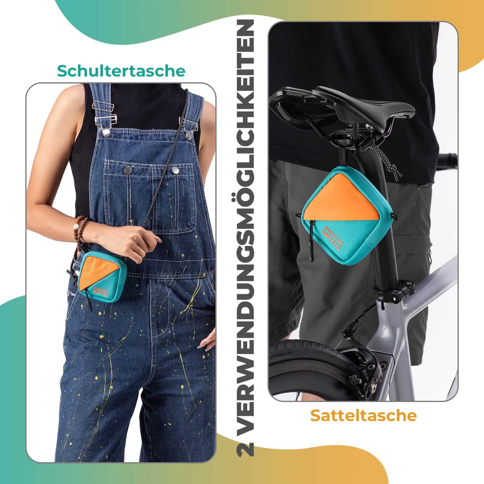 ROCKBROS Mini Bicycle Saddle Bag Bike Bag Wallet w bcb7338bb1e1