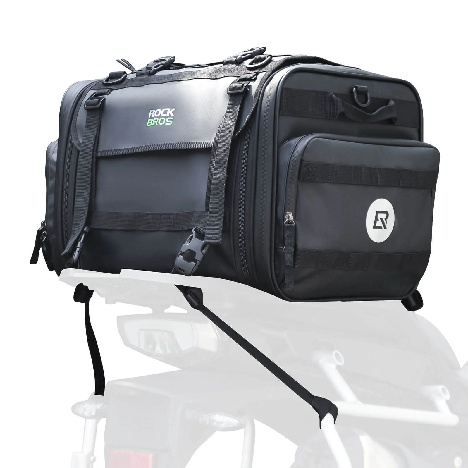 ROCKBROS Motorcycle Bag with Rain Cover Luggage Ba aa43f884f82c