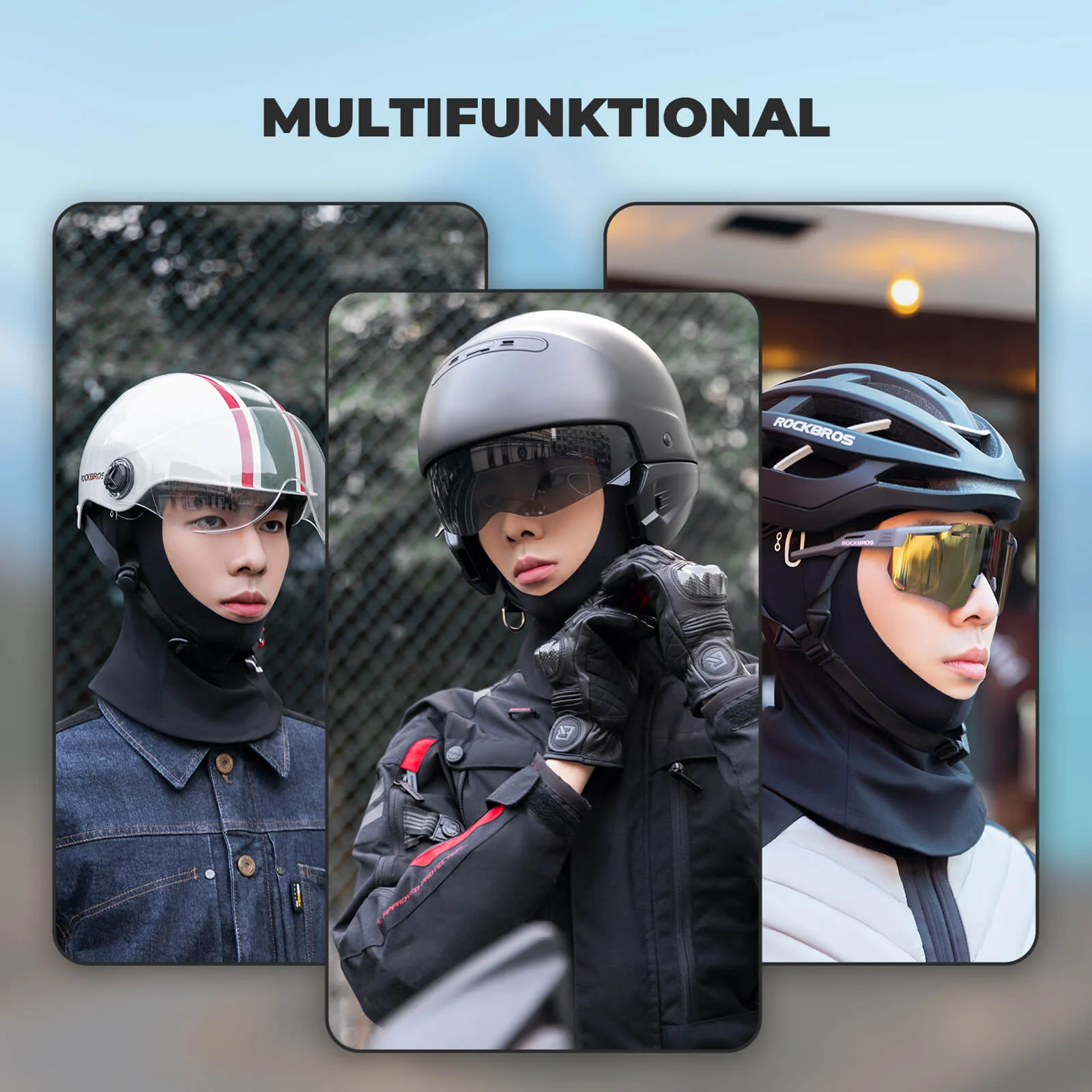 ROCKBROS Motorrad Helmhaube Atmungsaktive Balaclav 1c87e15e7cb5