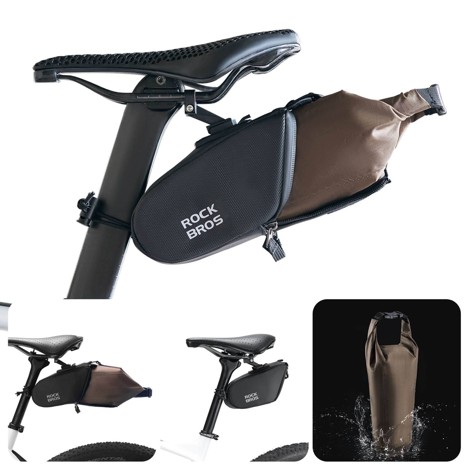ROCKBROS Saddle Bag Waterproof Bicycle Bag Expanda f6f1b326fe98