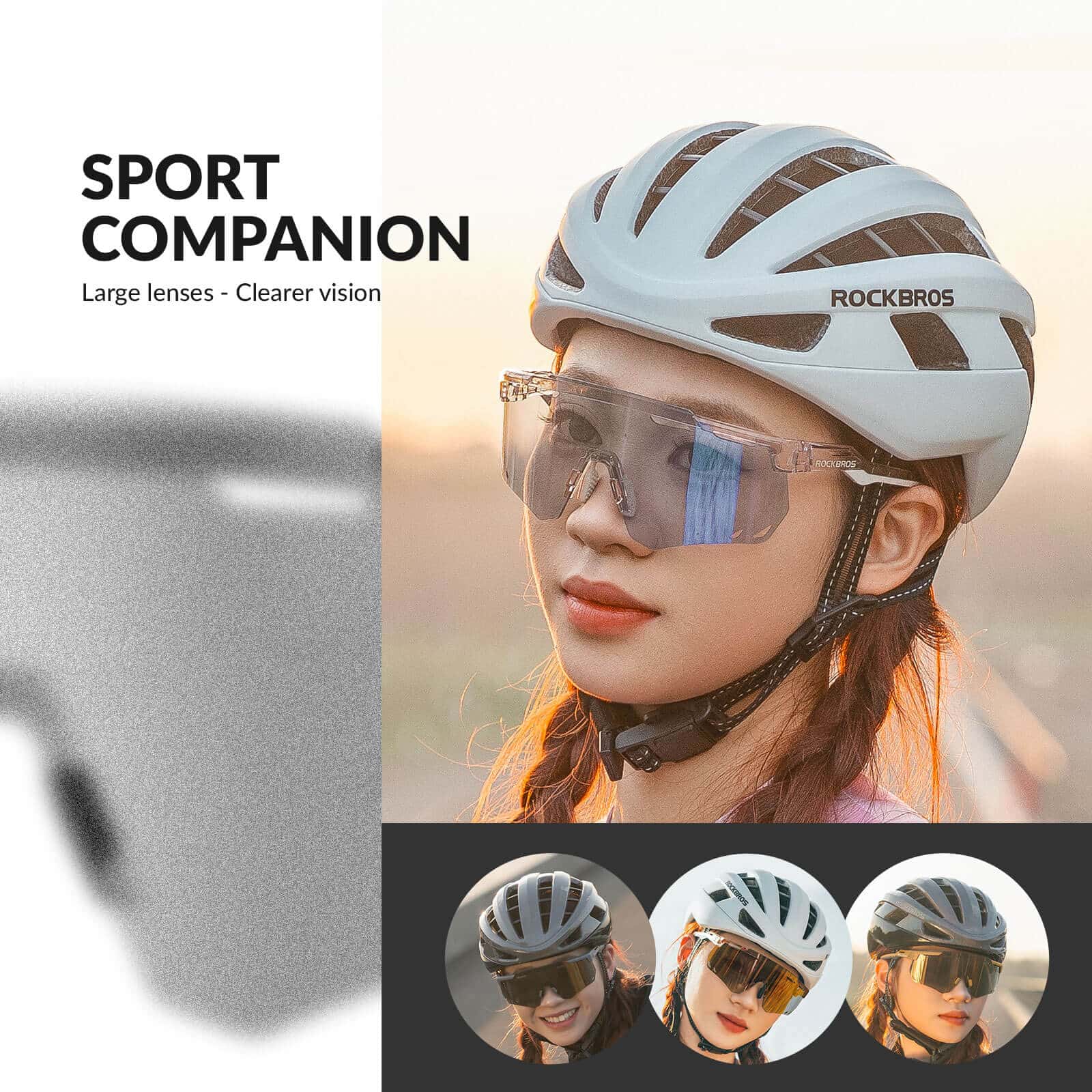 ROCKBROS Ultraleicht Fahrradbrille Selbsttönende S 5c38cf5076c2