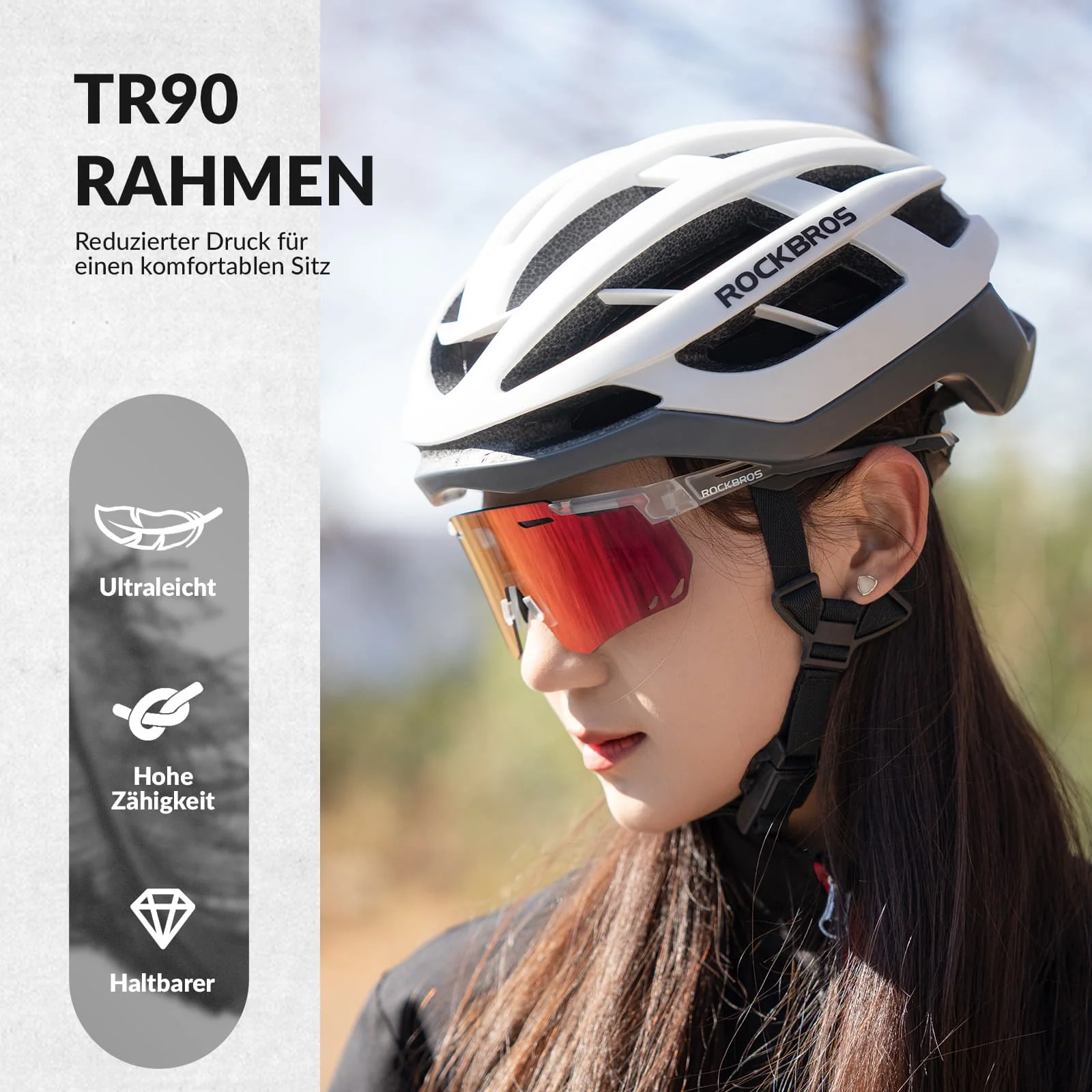 ROCKBROS Ultraleicht Fahrradbrille Selbsttönende S a7c9aa3c0ceb