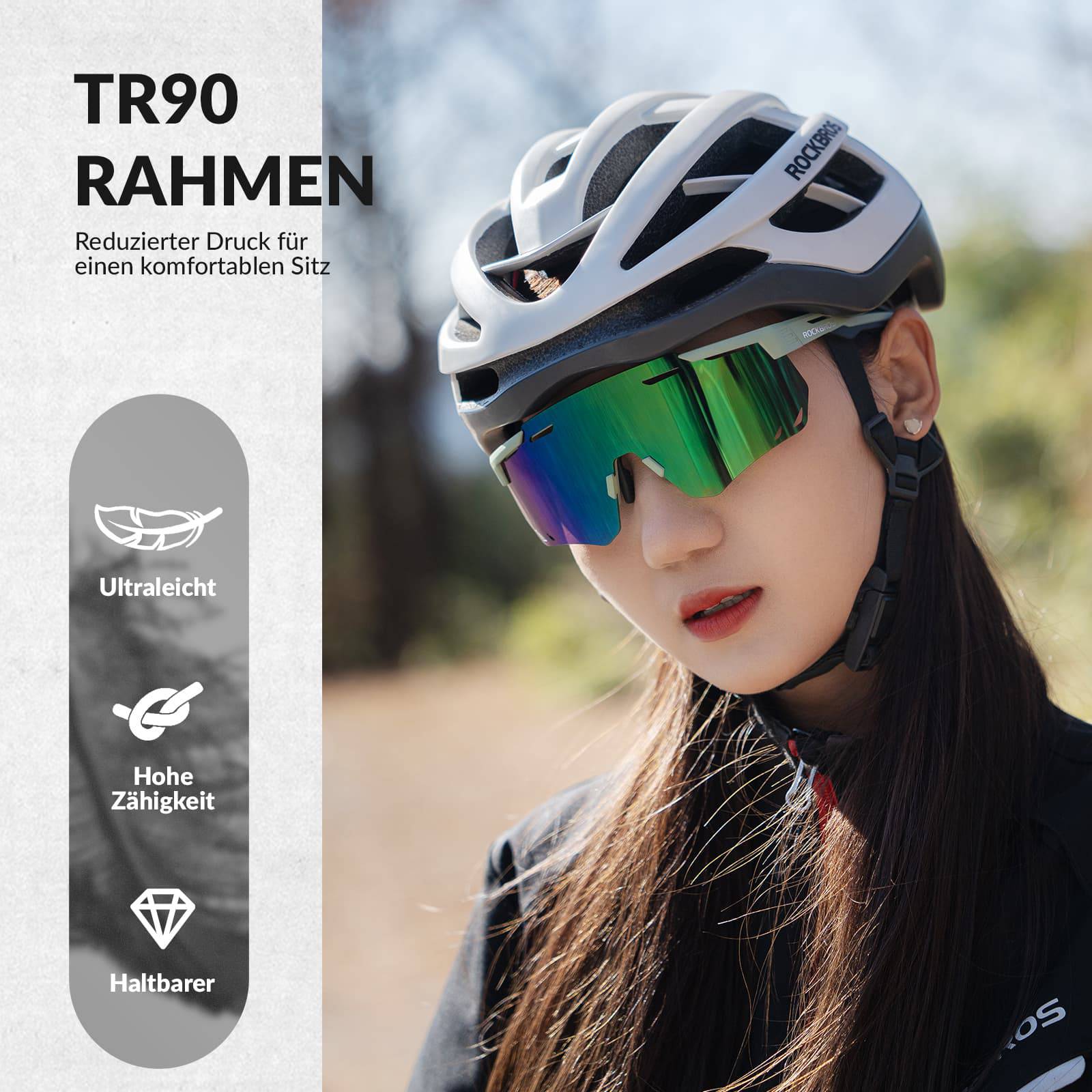 ROCKBROS Ultraleicht Fahrradbrille Selbsttönende S ca7b4beaaab9