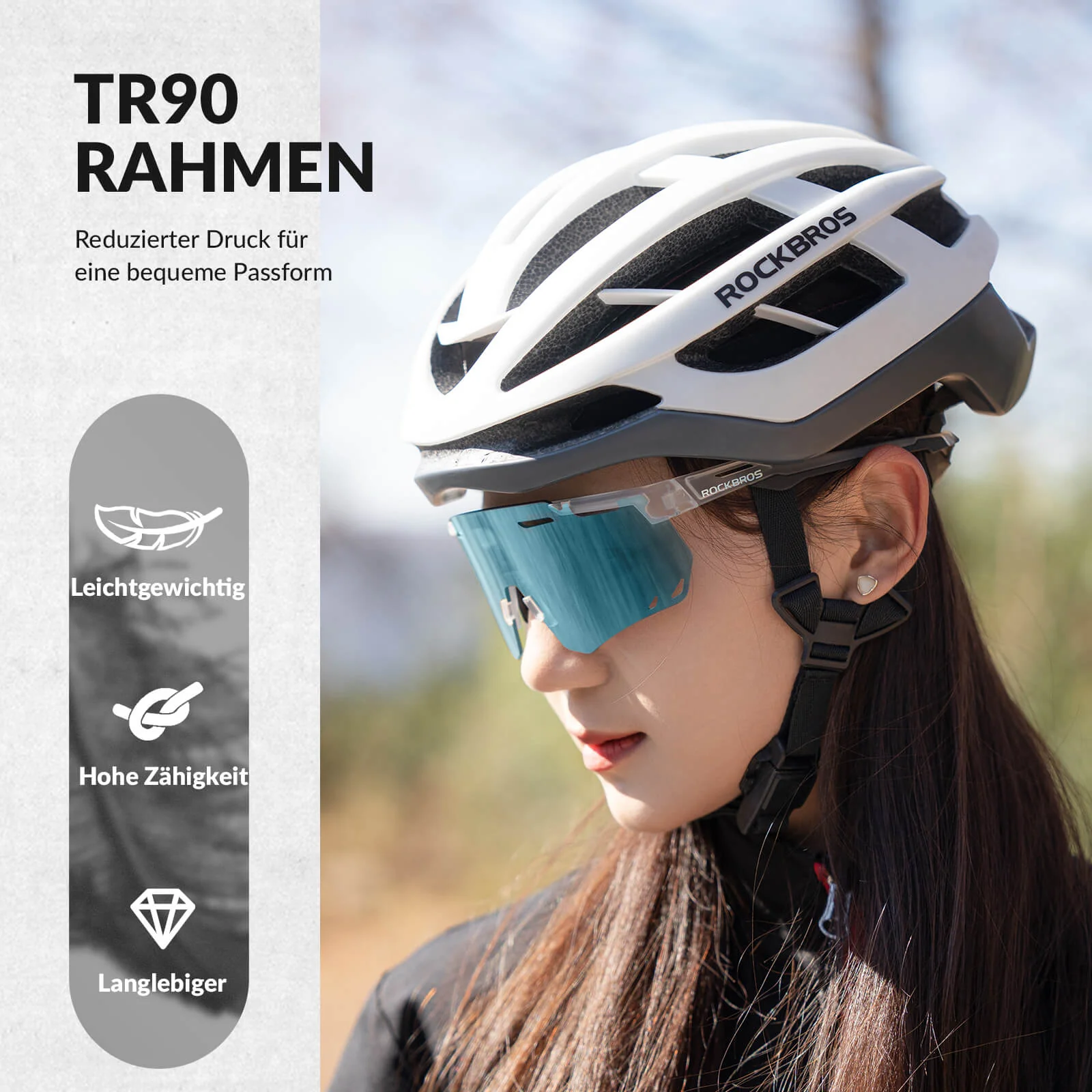 ROCKBROS Ultraleicht Fahrradbrille Selbsttönende S d3f50cae16a7