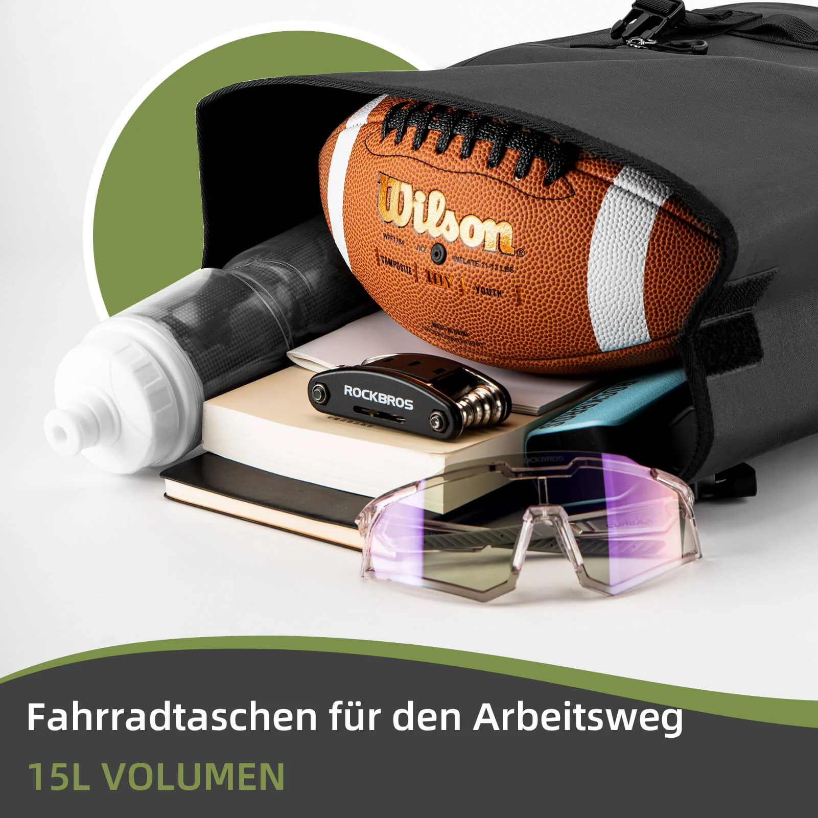 ROCKBROS Waterproof Bicycle Rear Rack Bag with Sho 1c8e5f6aa380