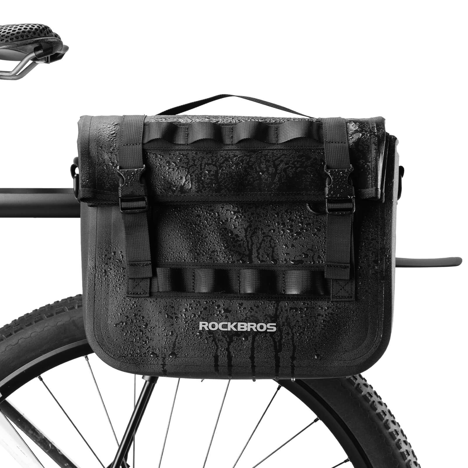 ROCKBROS Waterproof Bicycle Rear Rack Bag with Sho c9fa0c4cd824