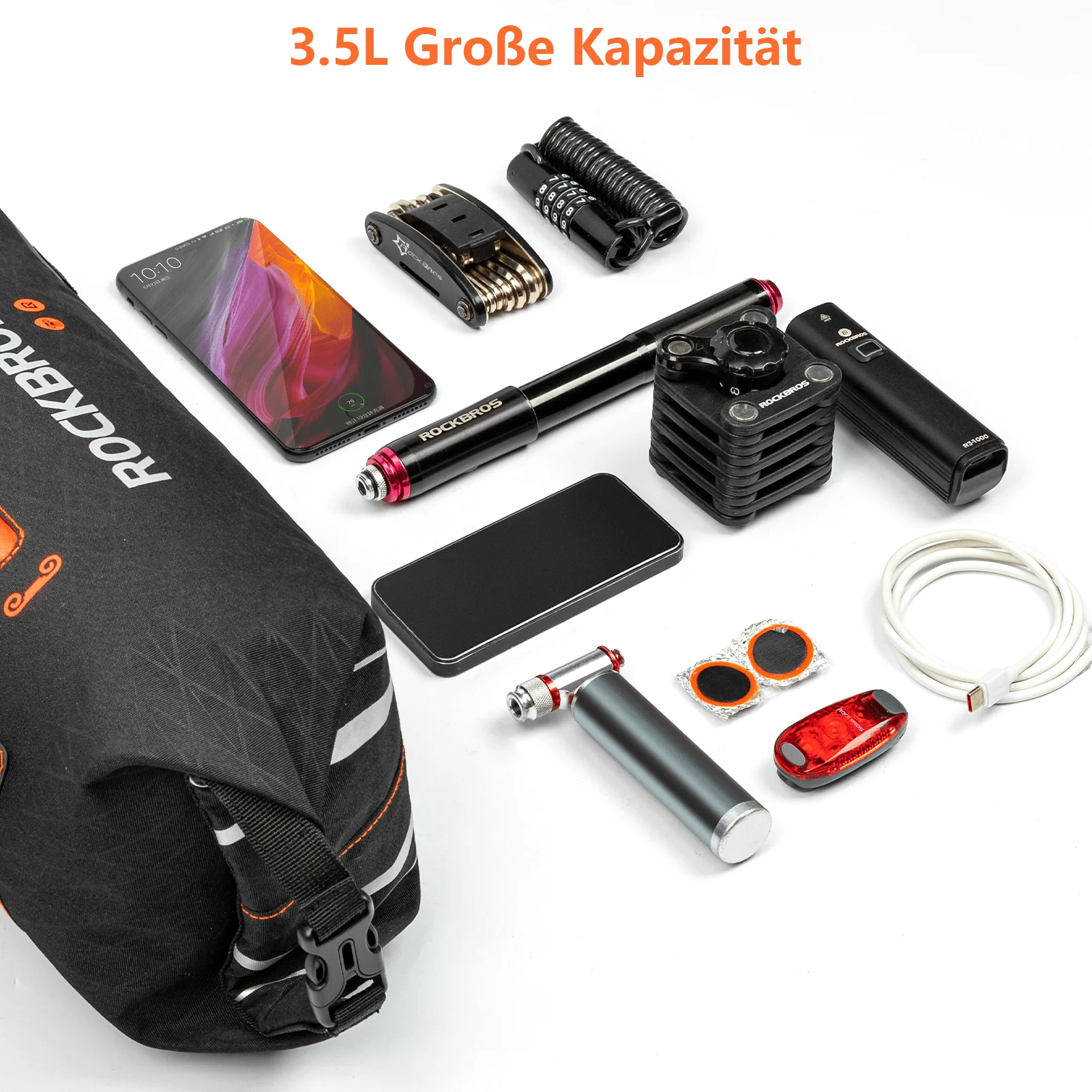 ROCKBROS bicycle frame bag waterproof triangle bag 0f7df0c2f1d2