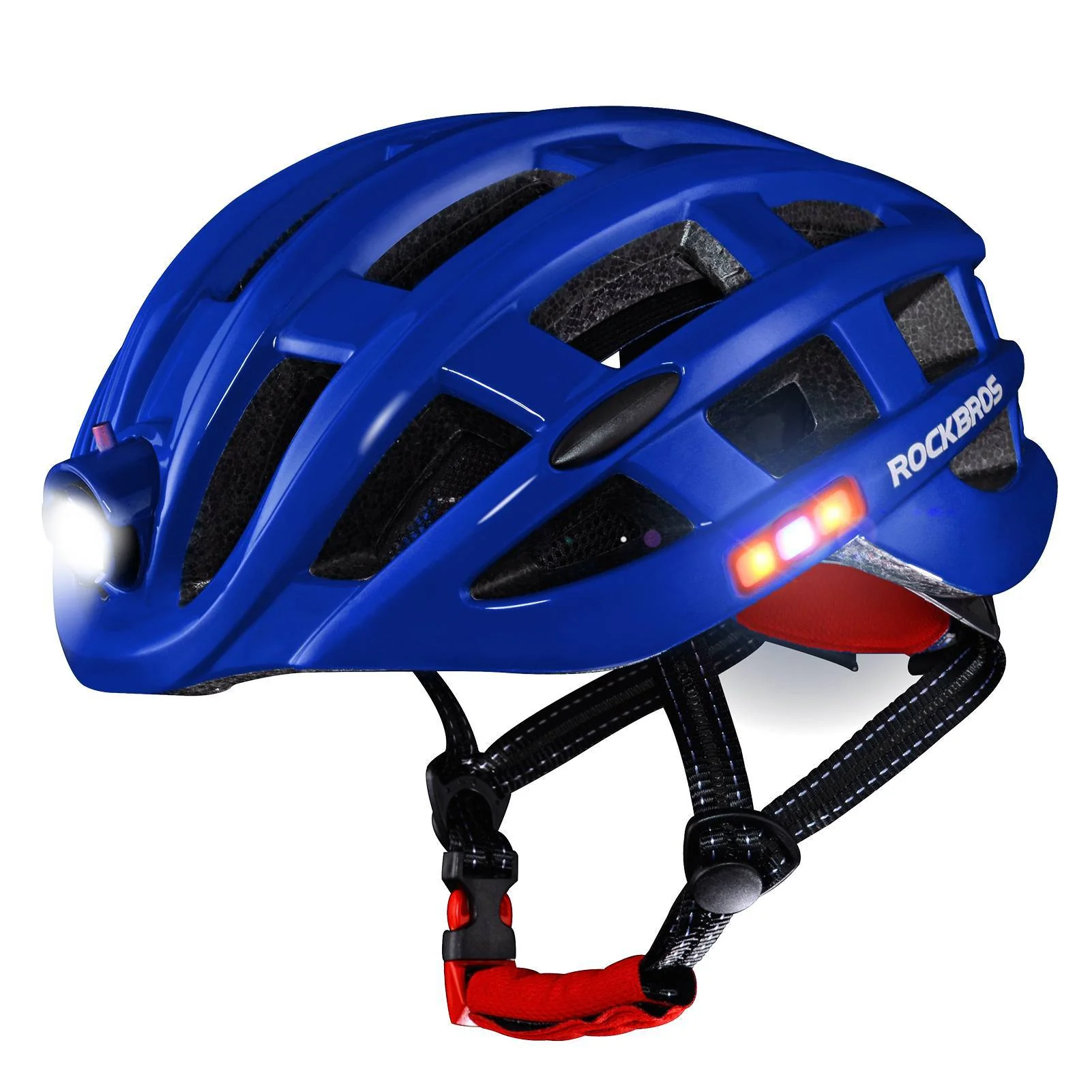 ROCKBROS bicycle helmet with headlight and safety  d1cc090a442c