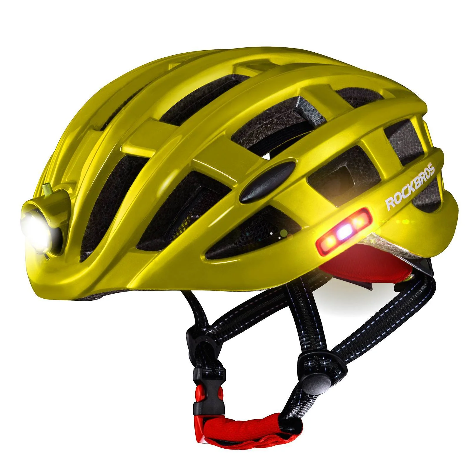 ROCKBROS bicycle helmet with headlight and safety  f154a339874c