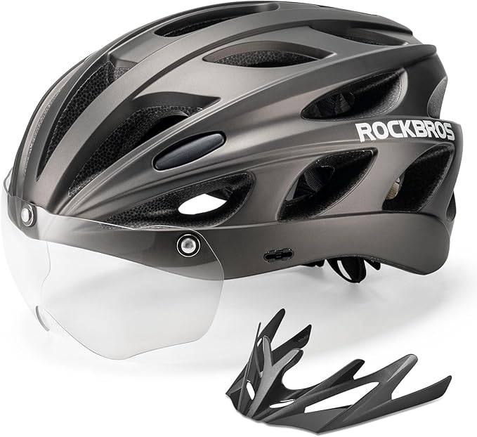 ROCKBROS bicycle helmet with integrated removable  19ea24b9c470