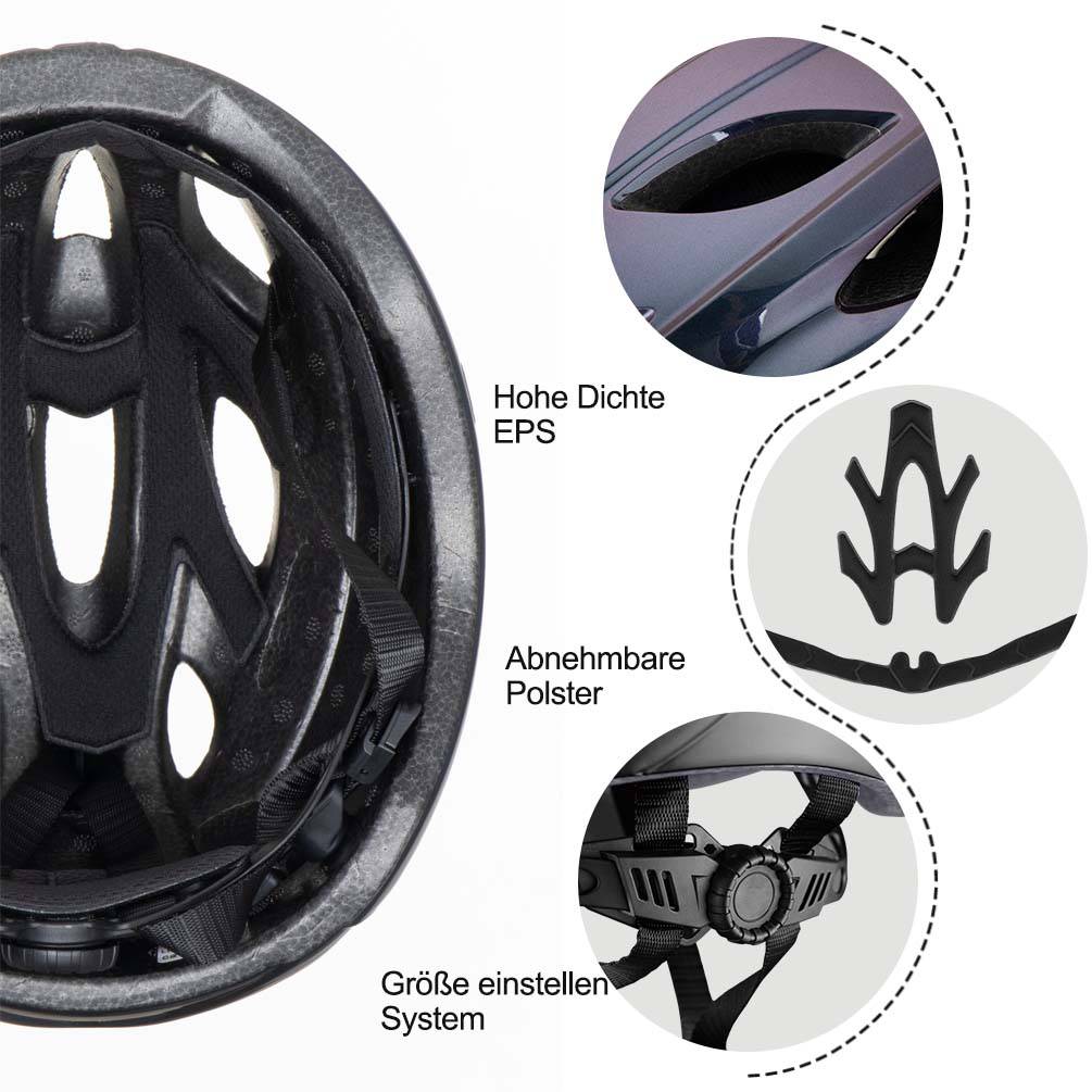 ROCKBROS bicycle helmet with integrated removable  27d420f86d03