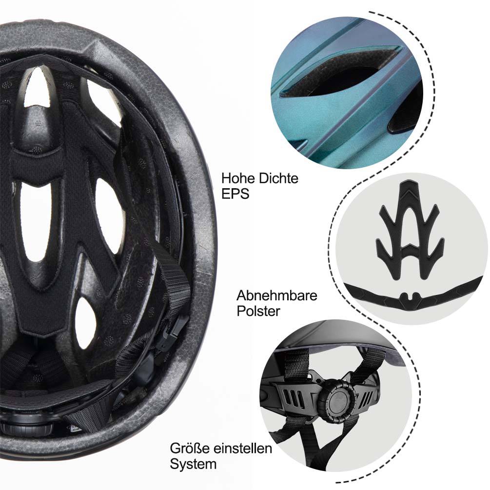 ROCKBROS bicycle helmet with integrated removable  3b94d000ac7e