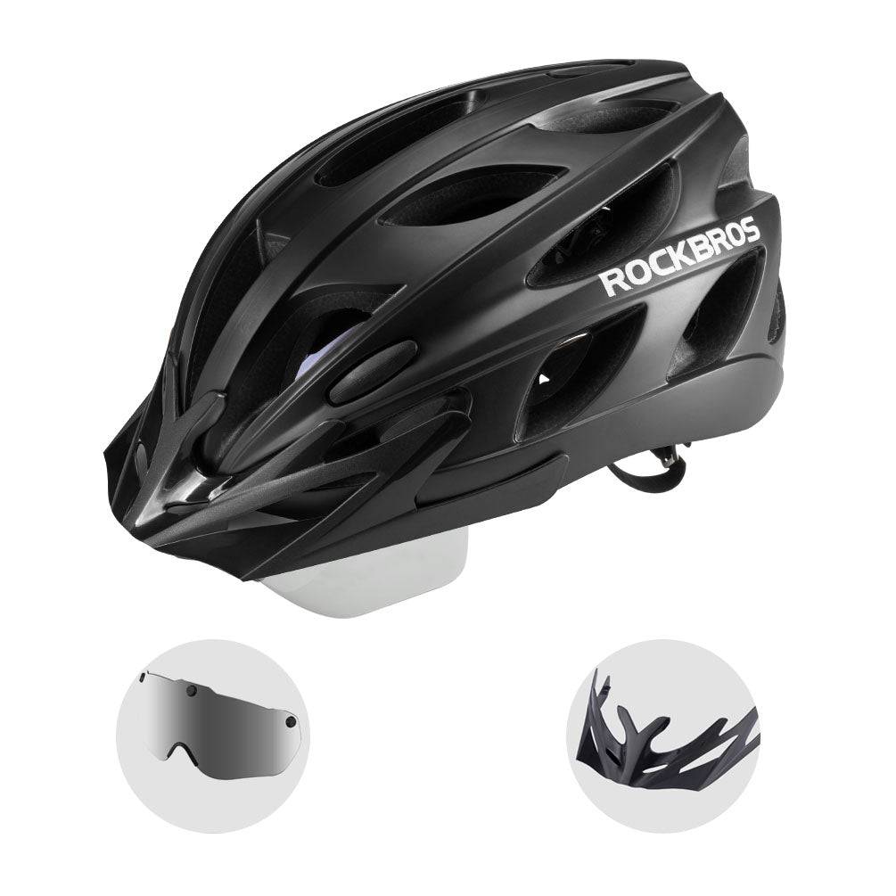 ROCKBROS bicycle helmet with integrated removable  7dad7dd4084f