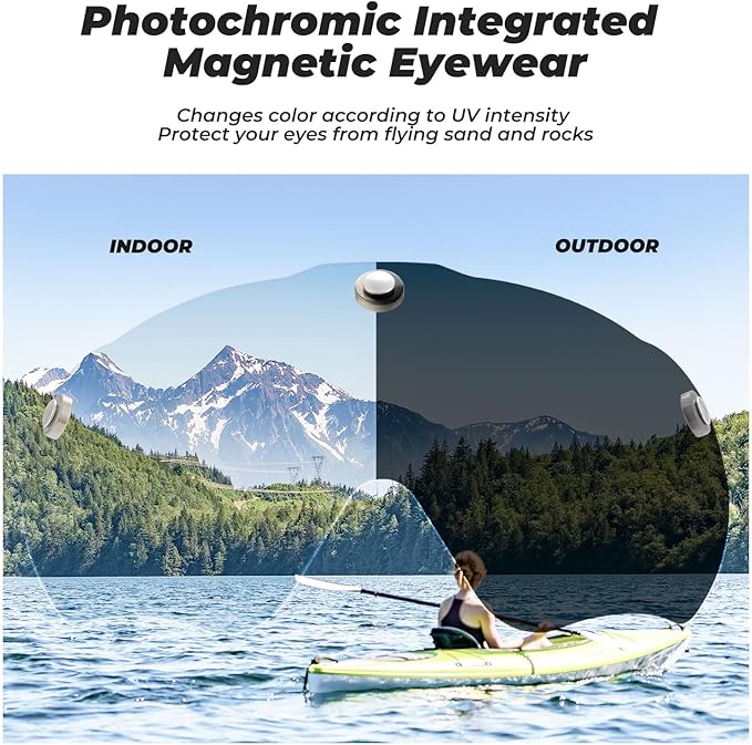 ROCKBROS bicycle helmet with integrated removable  7e996797849a