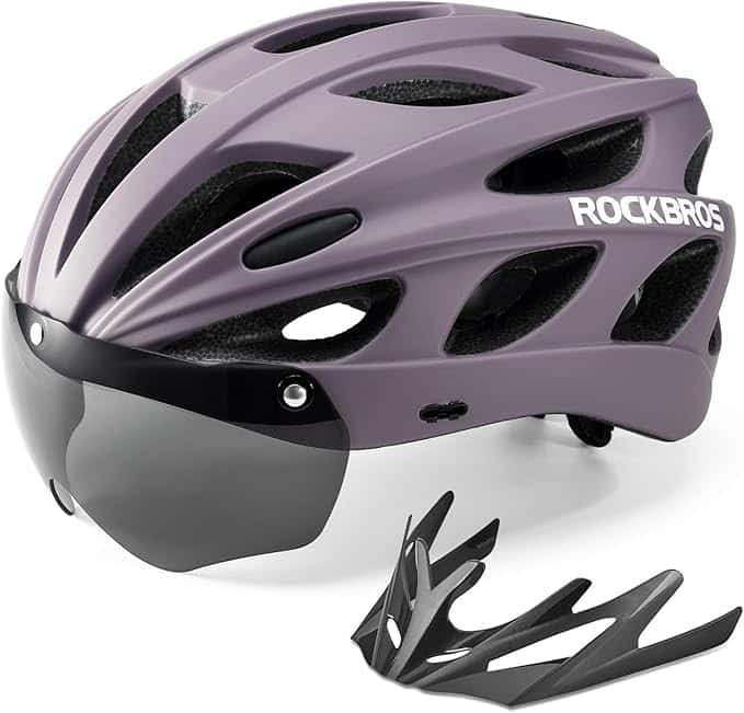 ROCKBROS bicycle helmet with integrated removable  c646fd0c1282