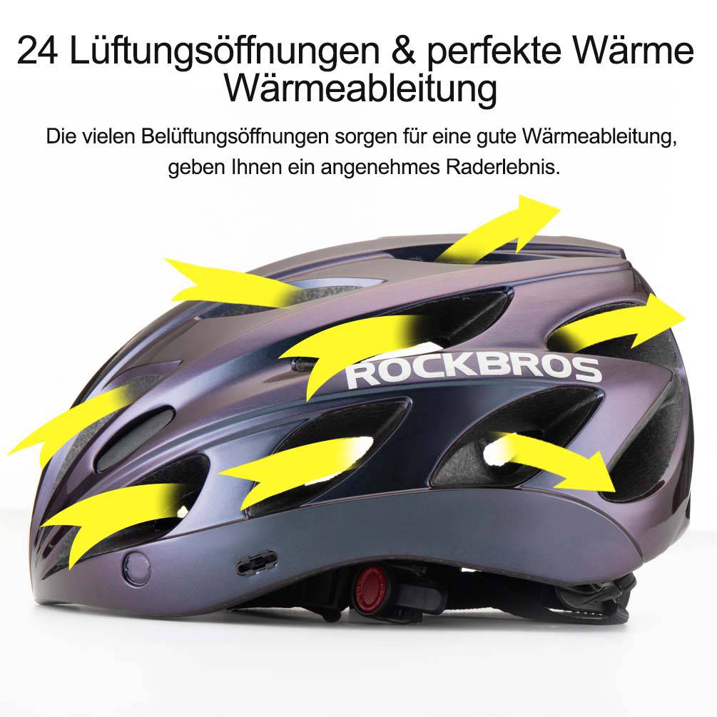 ROCKBROS bicycle helmet with integrated removable  dab7464bbabb