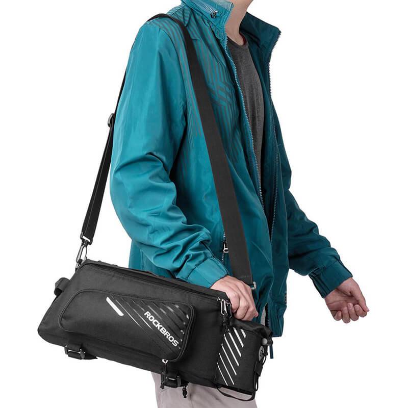 ROCKBROS bicycle luggage rack bag black 9 12L with f8eefaa377e8