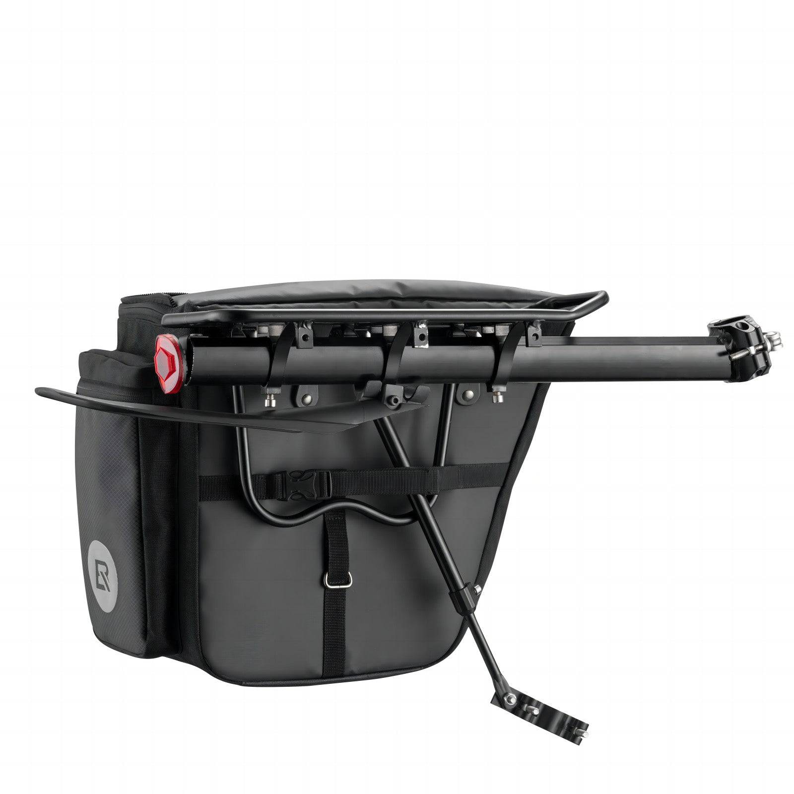 ROCKBROS bicycle luggage rack with reflector and a 26b3e8131b2e