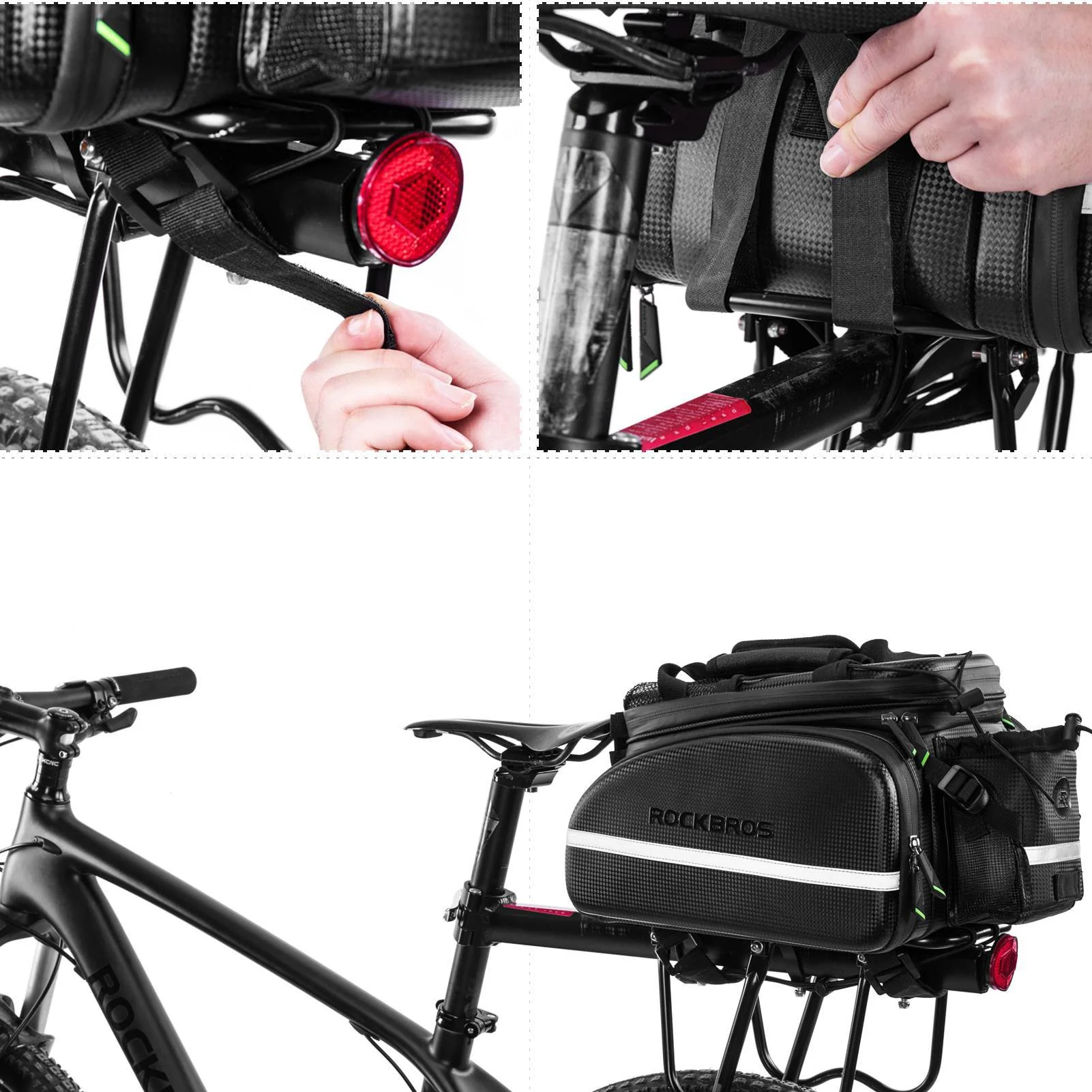 ROCKBROS bicycle pannier rack bag 10 35L waterproo 14964af668af