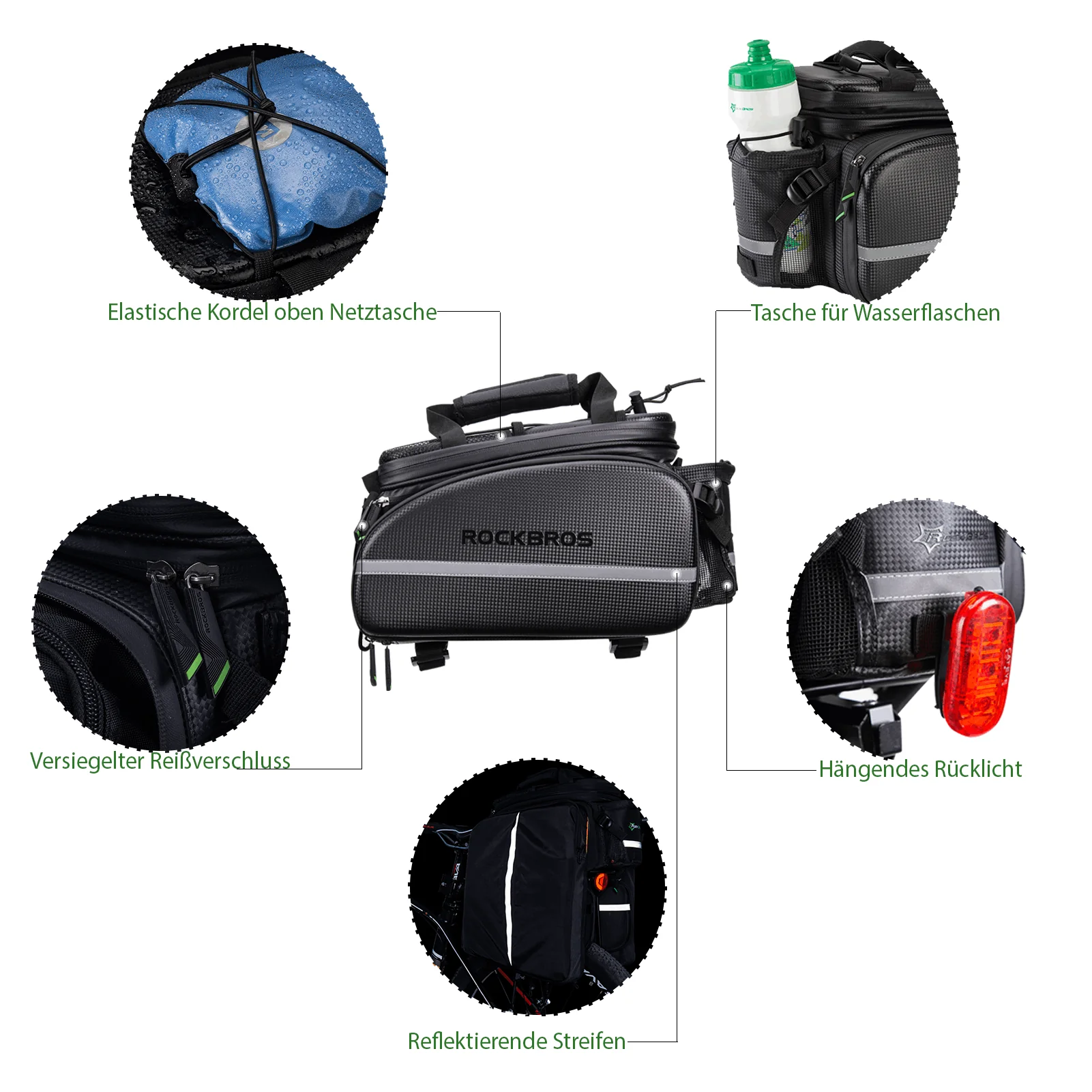 ROCKBROS bicycle pannier rack bag 10 35L waterproo e571a1ddb528