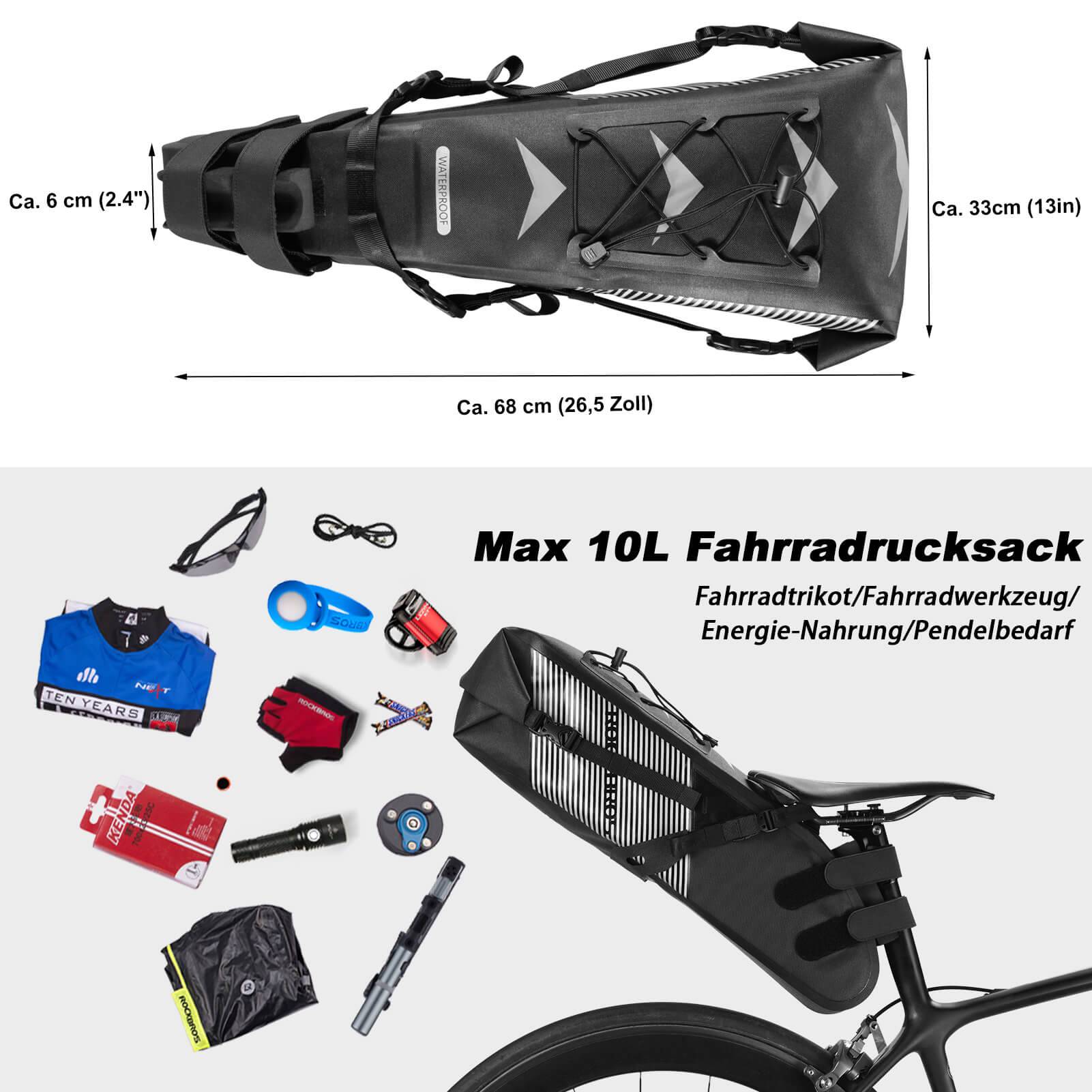 ROCKBROS bicycle saddle bag IPX7 waterproof seat b 40f0a590a36f