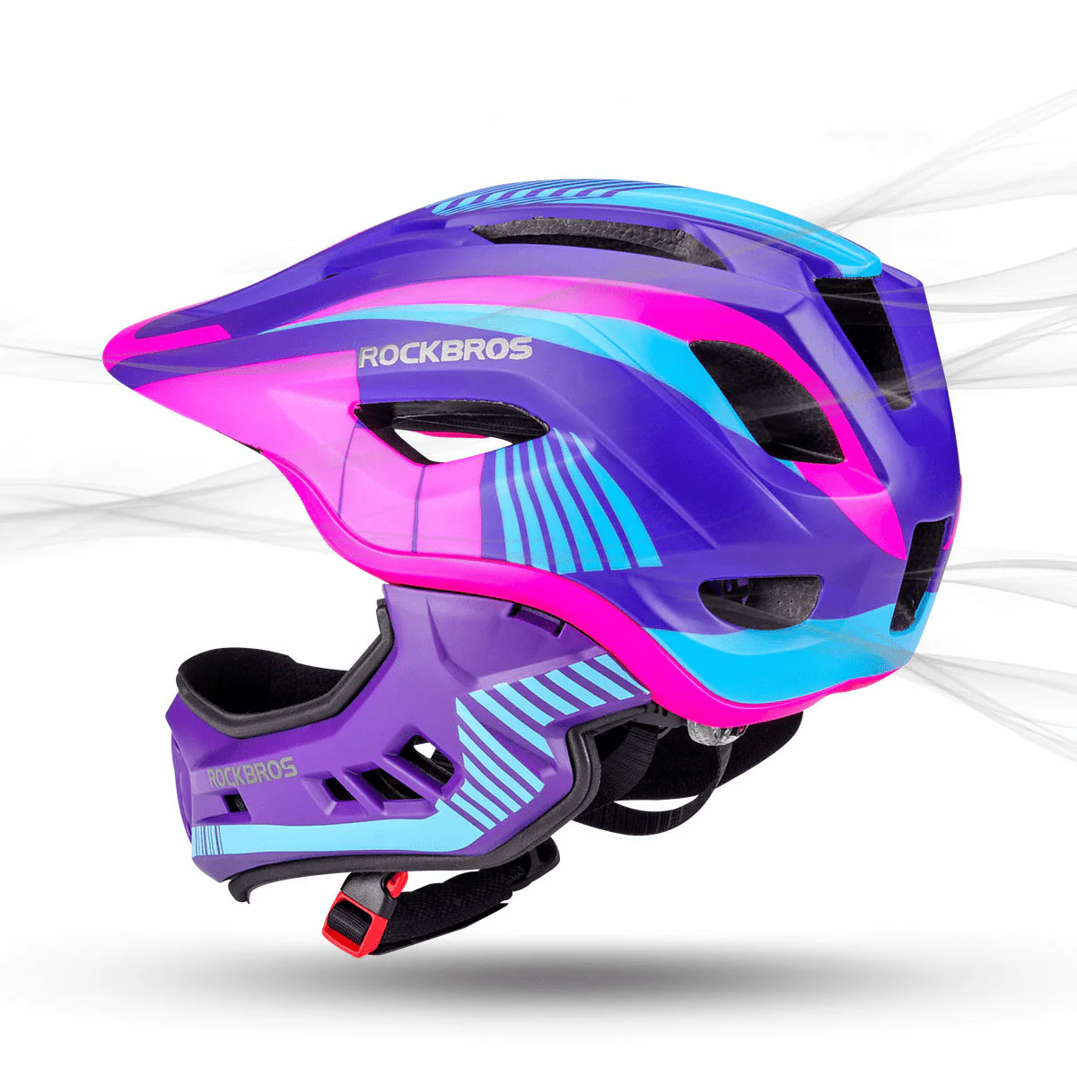 ROCKBROS children s helmet integrated bicycle helm e4500f9906b7