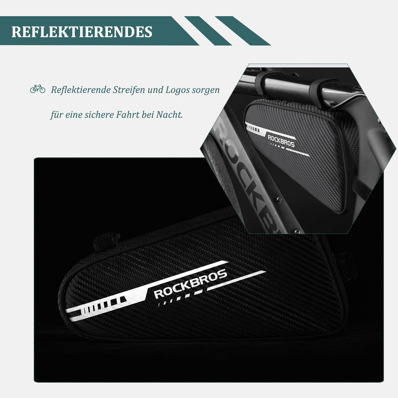 ROCKBROS frame bag waterproof triangle bag for MTB d99c999f2a3c