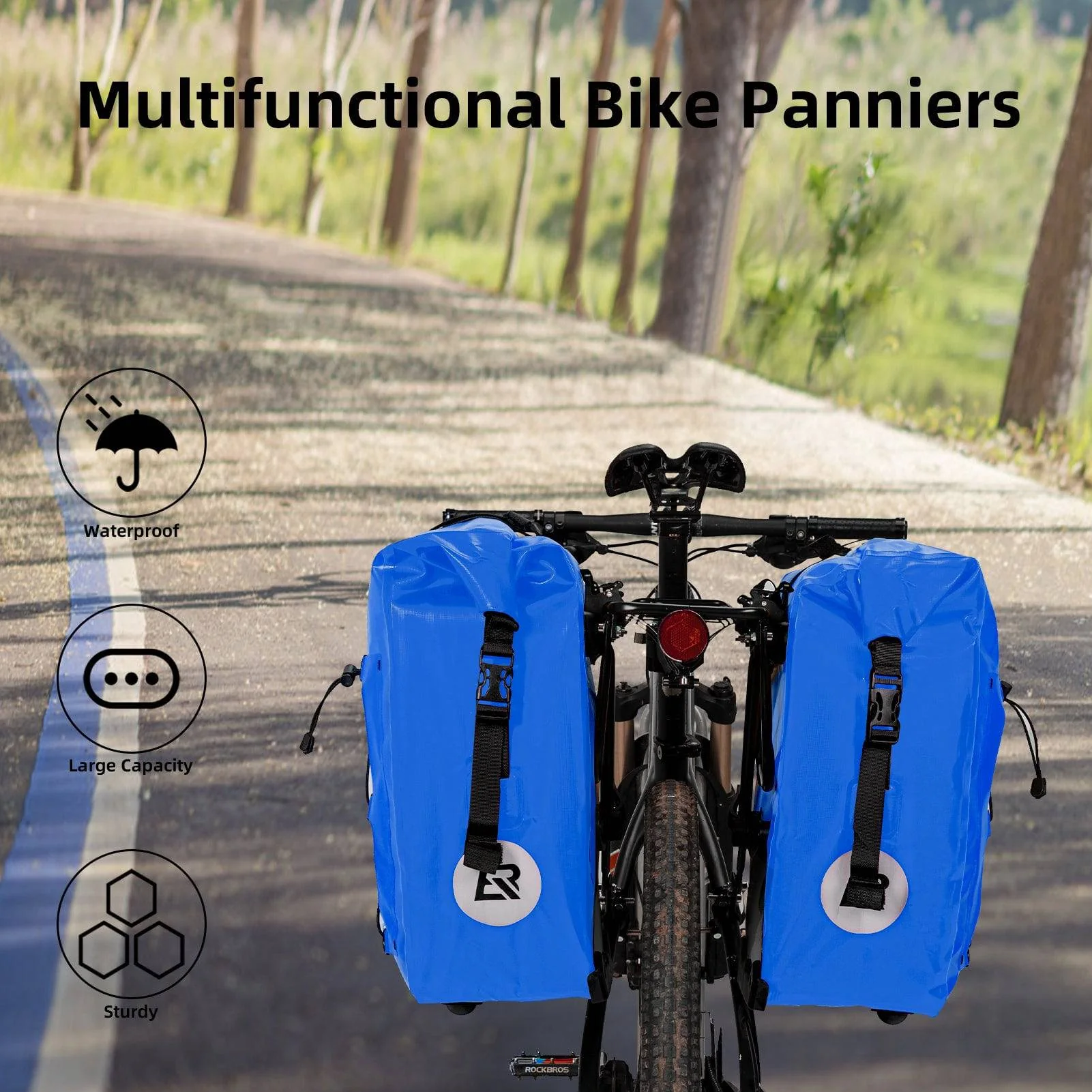 ROCKBROS luggage rack bag 25L 32L 100  waterproof  385159867e97