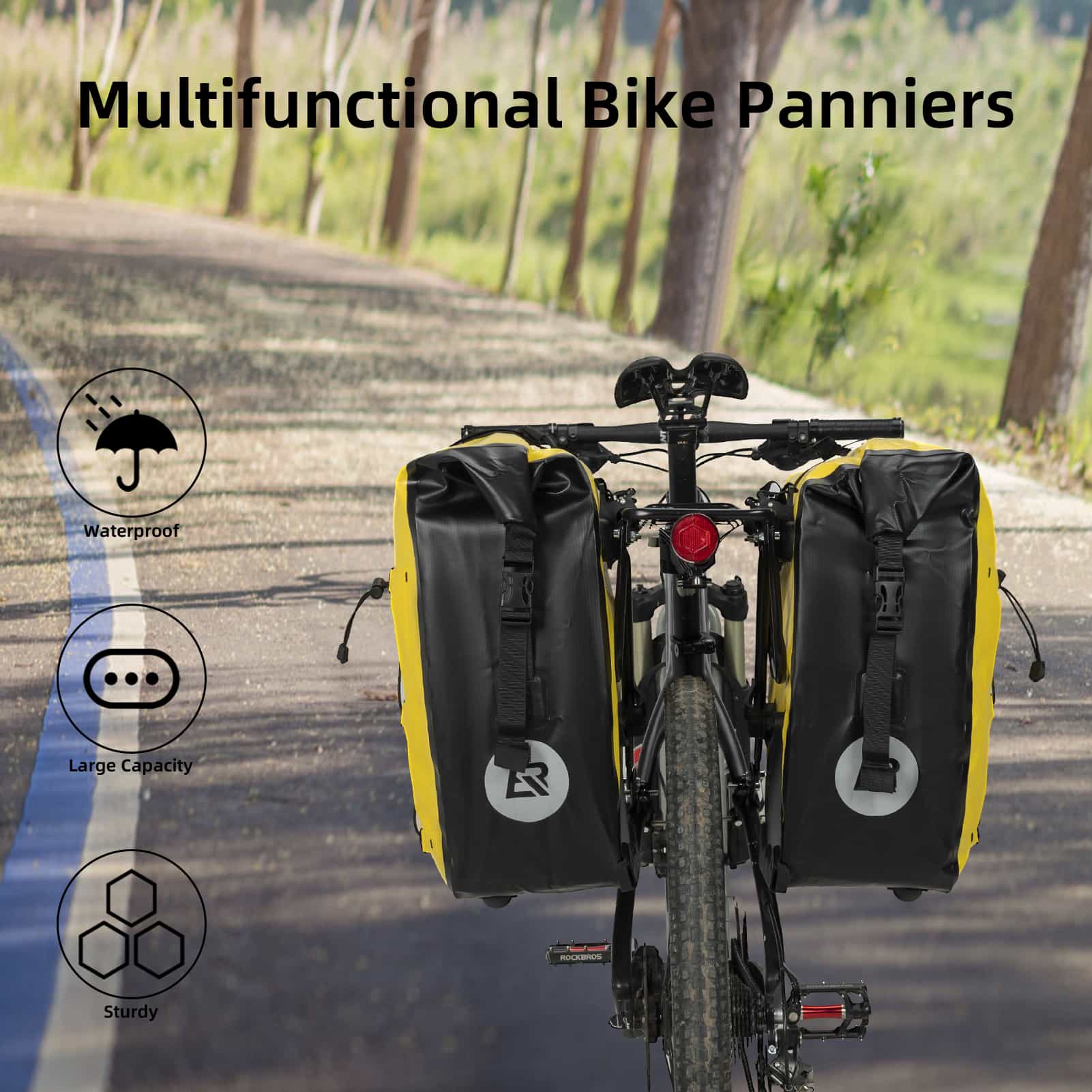 ROCKBROS luggage rack bag 25L 32L 100  waterproof  d78bc3f18682