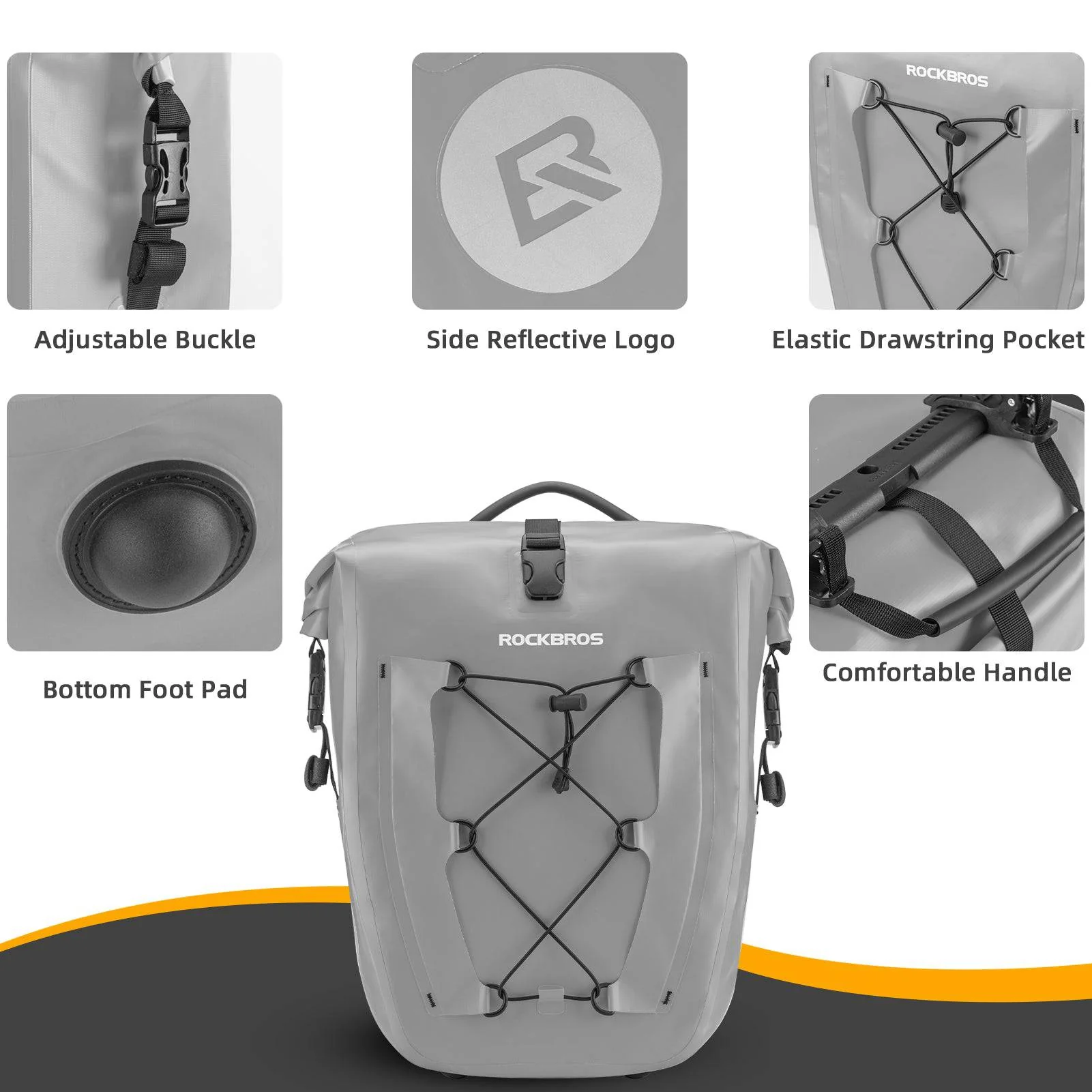 ROCKBROS luggage rack bag 25L 32L 100  waterproof  dcf1b28bfe57