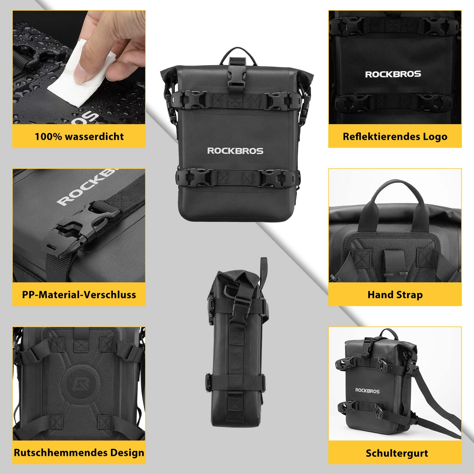 ROCKBROS motorcycle side bag waterproof luggage ra fb0302a1be10