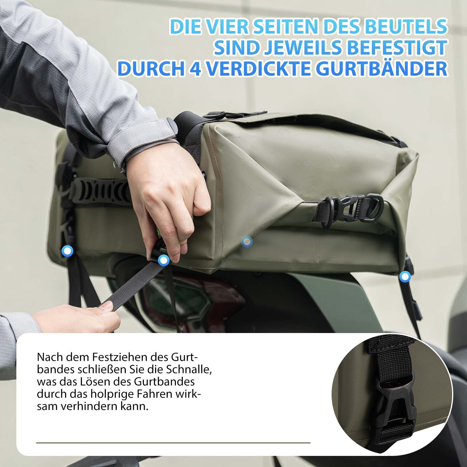 ROCKBROS motorcycle tail bag 100  waterproof motor da34f6beee21