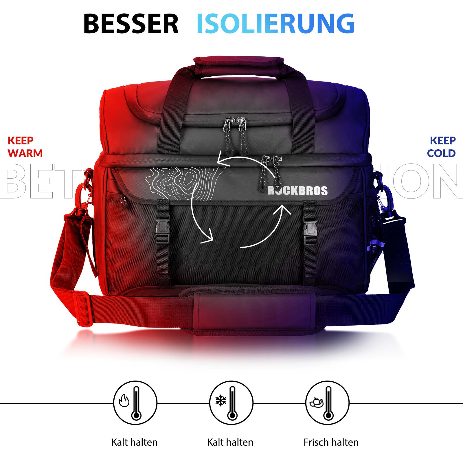ROCKBROS pannier rack bag with shoulder strap cool 40fc4a2e39fb