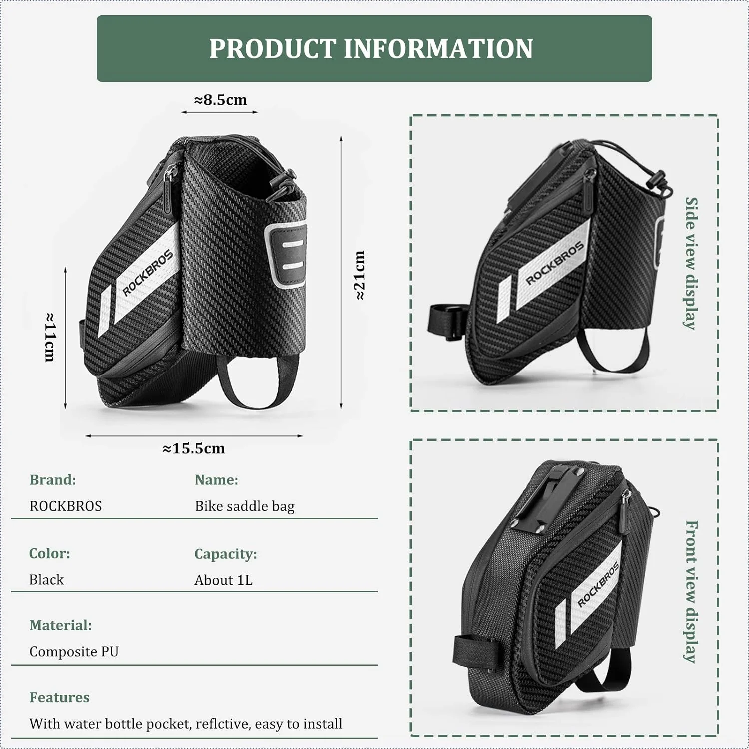 ROCKBROS saddle bag bicycle seat bag with bottle h 74c812e91e1f