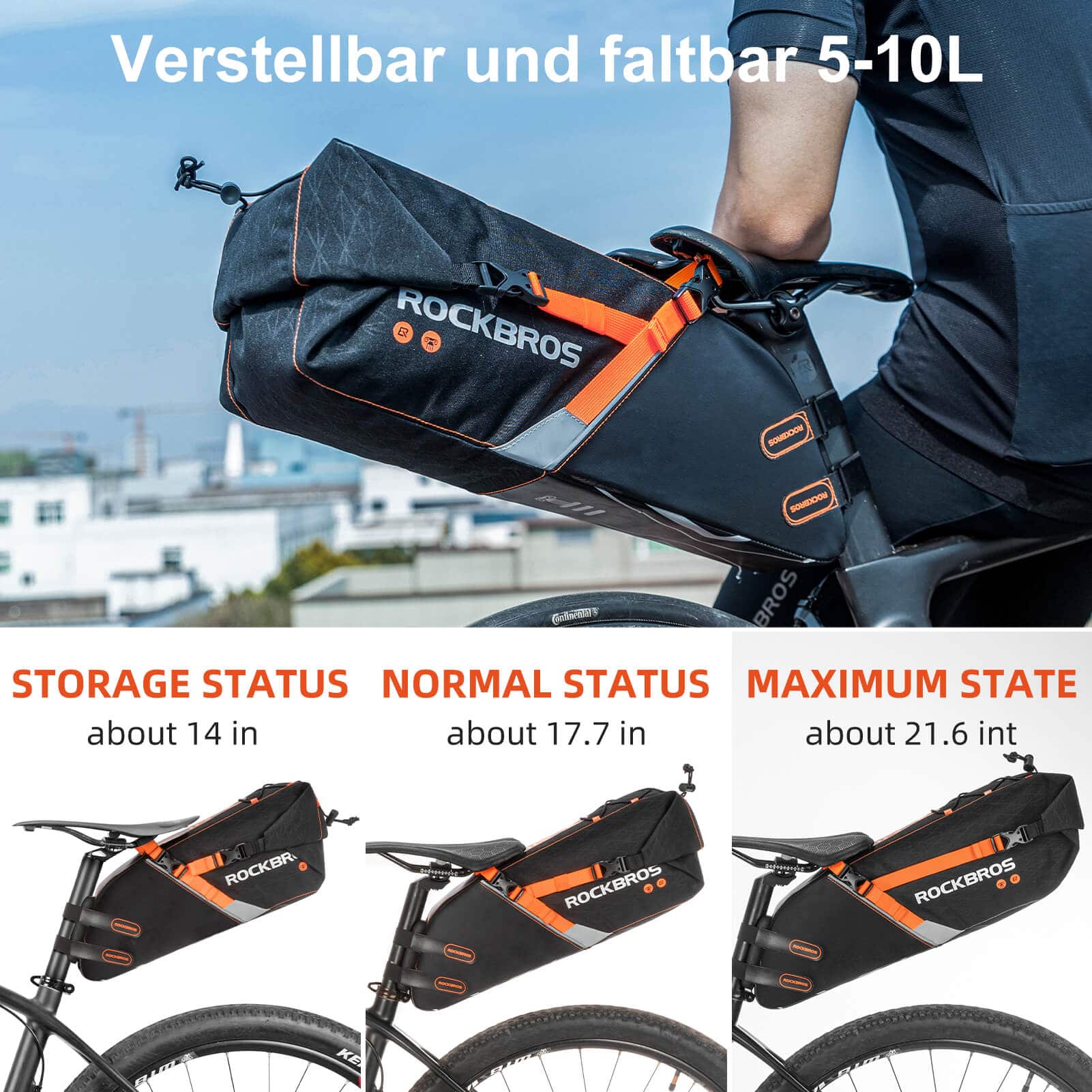 ROCKBROS saddle bag waterproof bike bag for MTB ro 6e0565b284a9