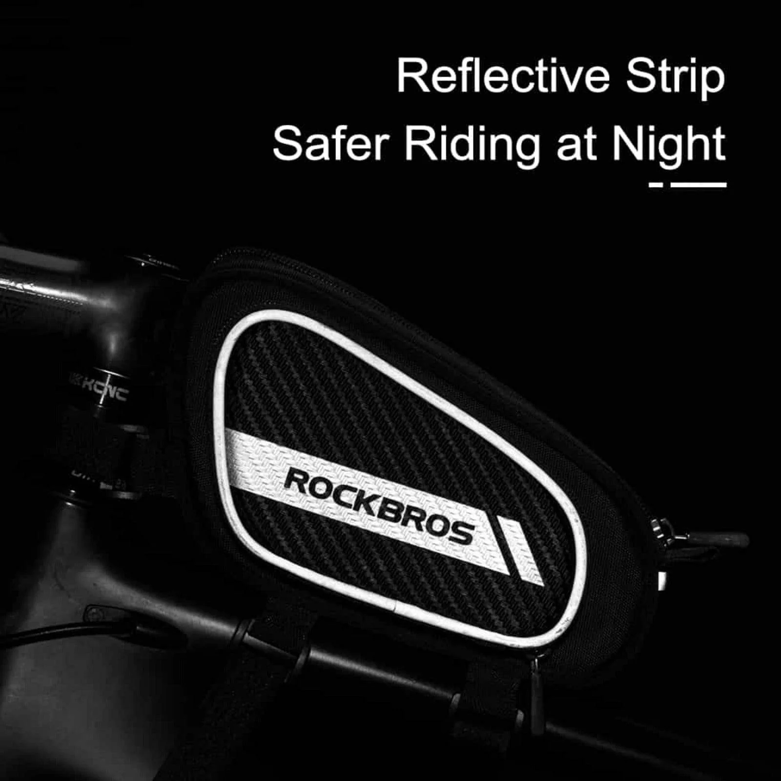ROCKBROS top tube bag with reflective  amp  2 side 2acbc8a7ff88