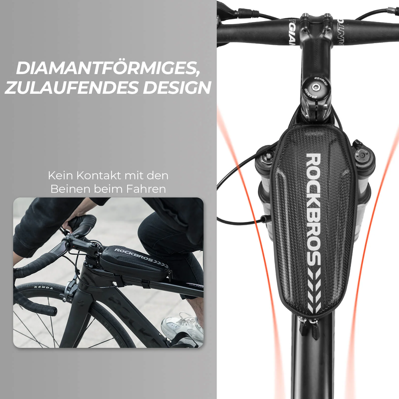 ROCKBROS waterproof top tube bag saddle bag 1L 1 5 4b8023647042