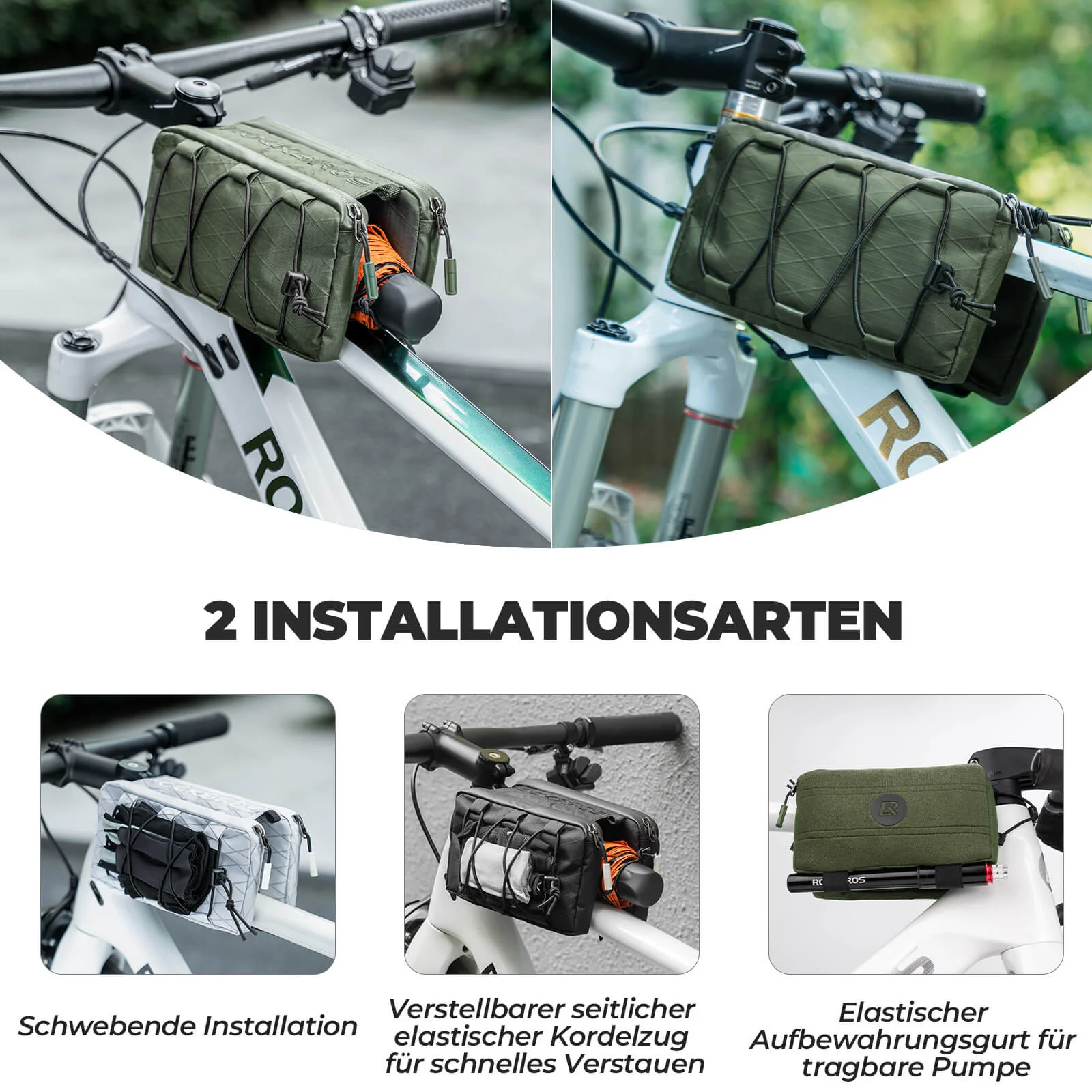 Top tube bag frame bag with shoulder strap  386635b32efa