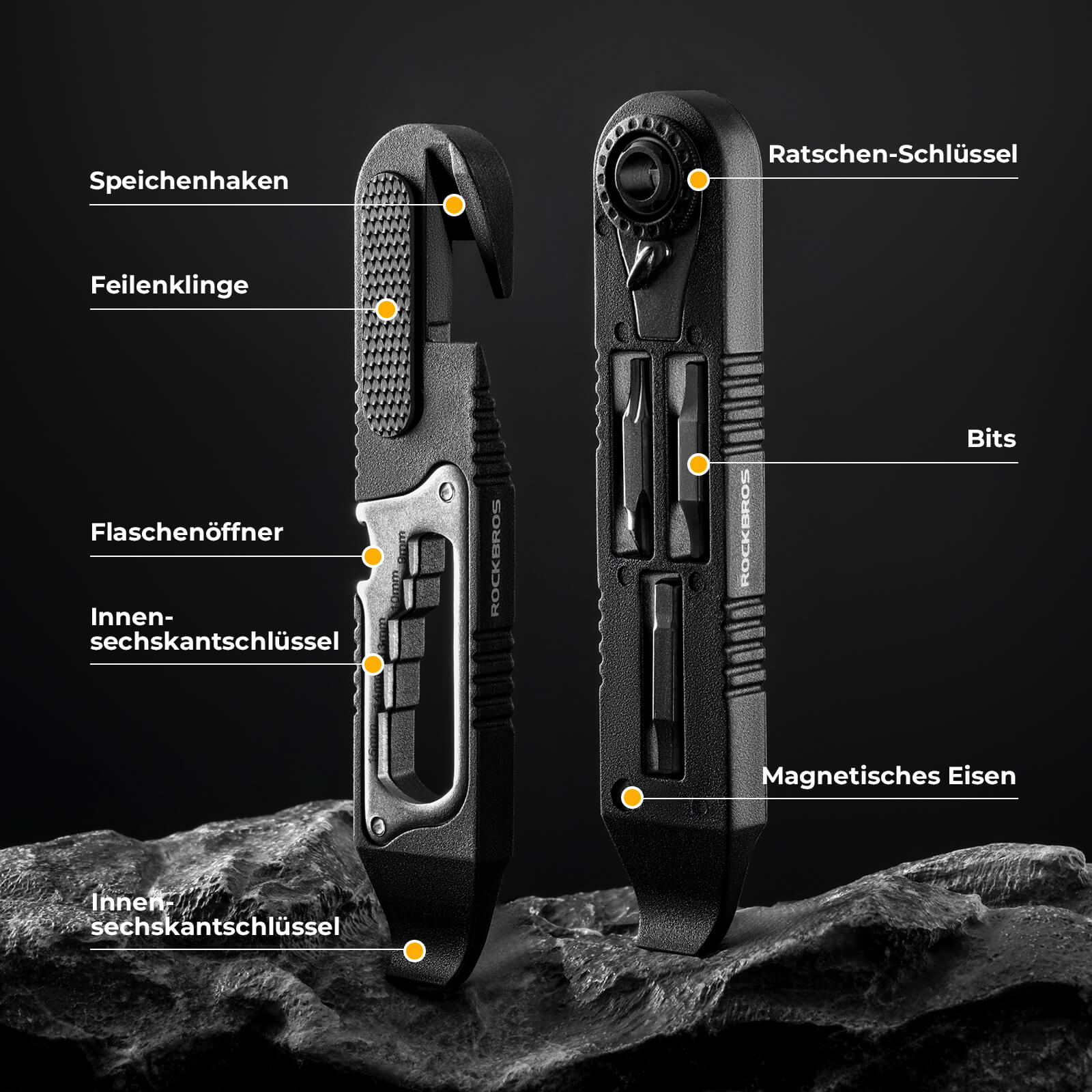16 in 1 Fahrradwerkzeug Mini Tool Set Reifenheber  3b67ce8bed4f