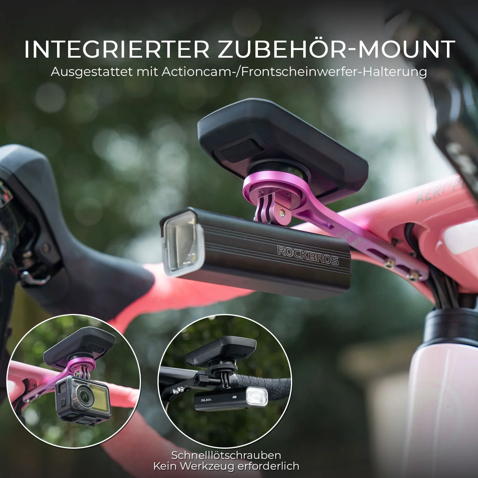 Aero Fahrradcomputer Halterung mit Schnellverschlu 20f467d497b9