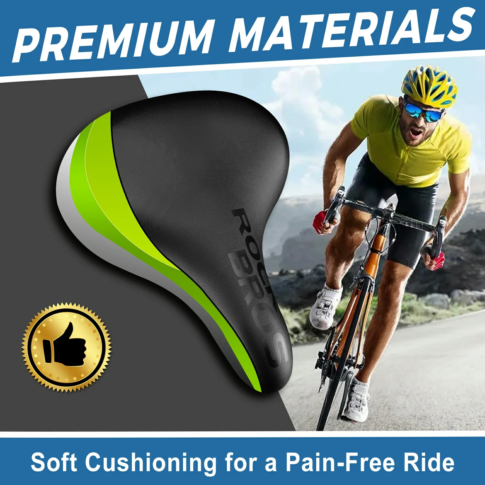 Bequemer Fahrradsattel Weicher Sattel mit Doppel F bdfa50b03d82