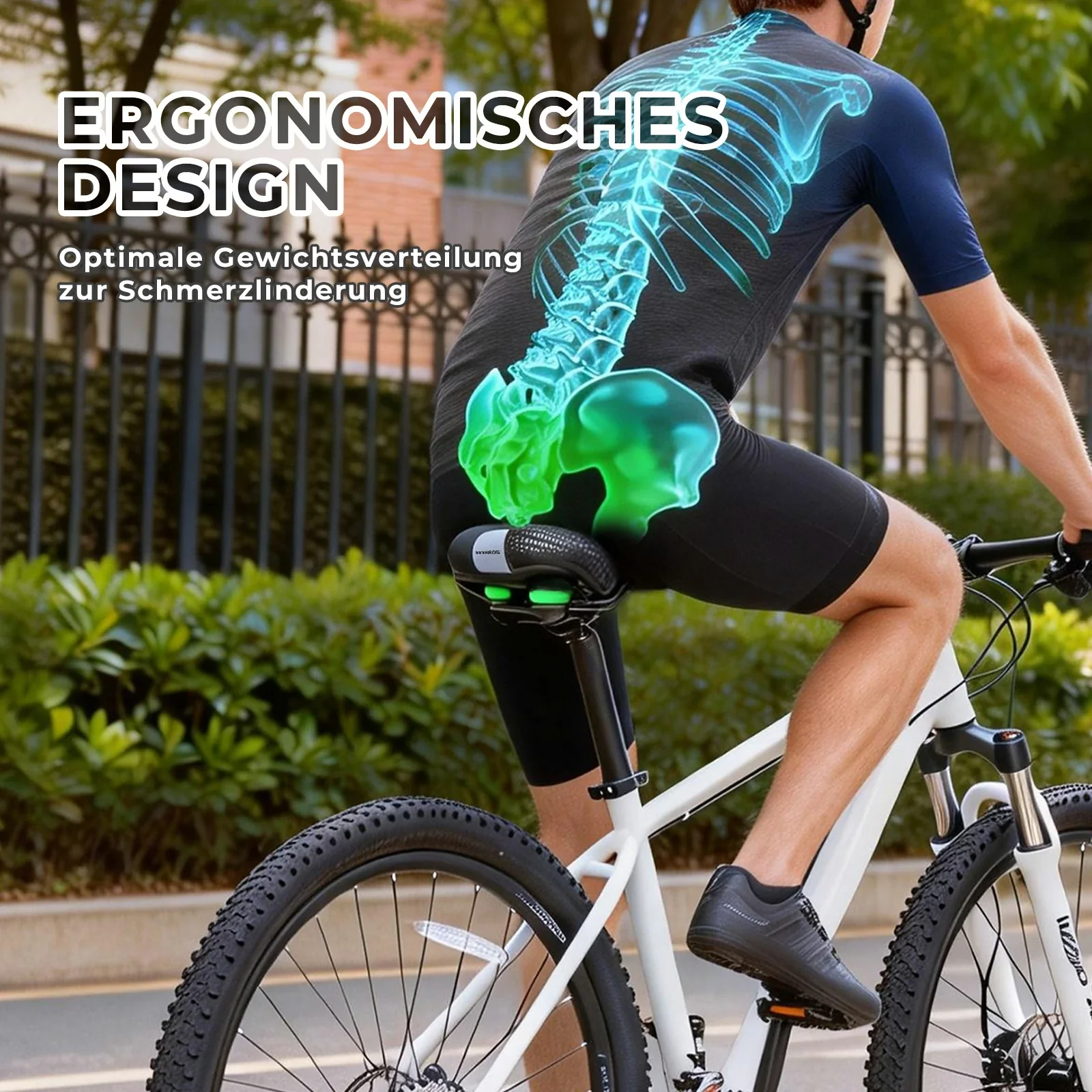 Bequemer Fahrradsattel  Ergonomisch Fahrrad Sattel f821e2d7cc77