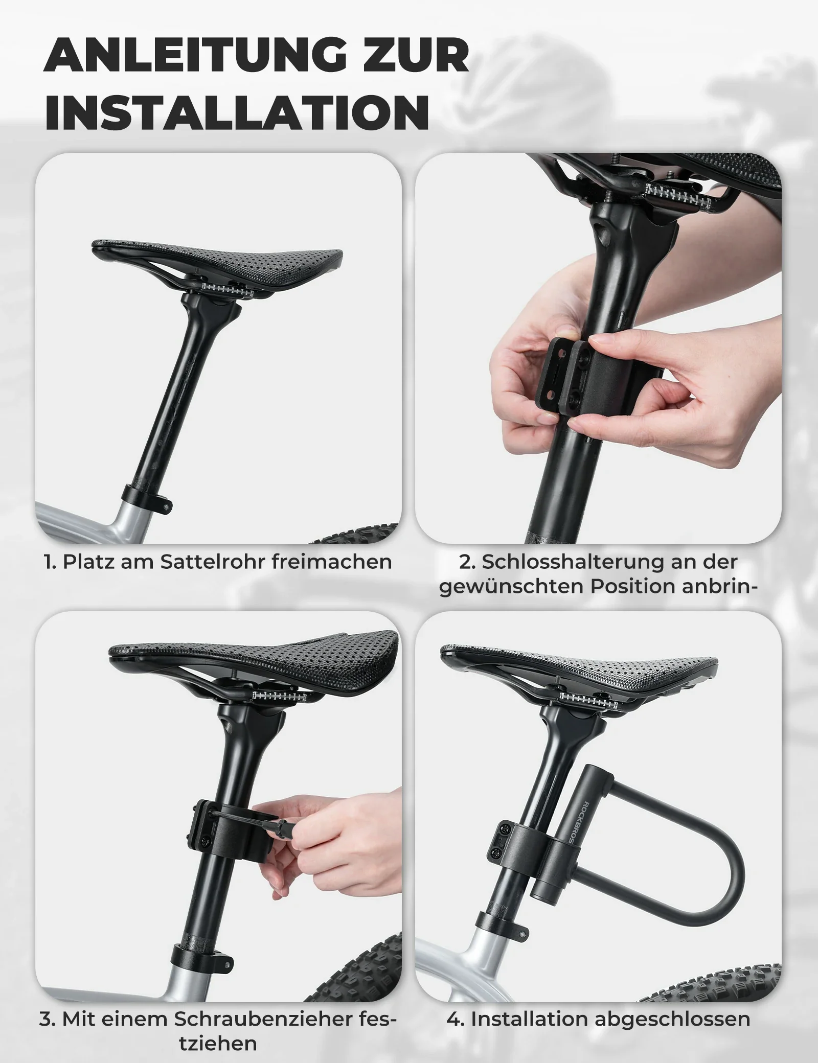 Bügelschloss Fahrradschloss Hohe Sicherheit Schlös 36e37b040b0c