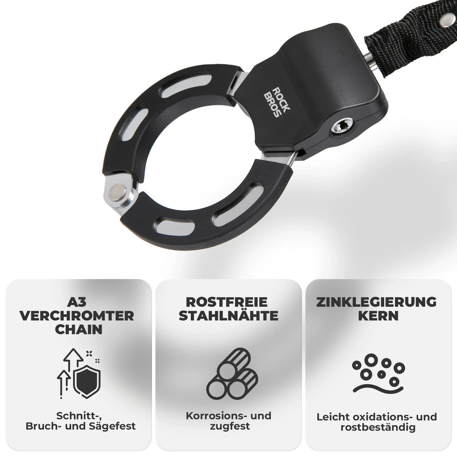 E Scooter Schloss mit 59 5 cm Stahlkette  Fahrrads 67bbd19f882b