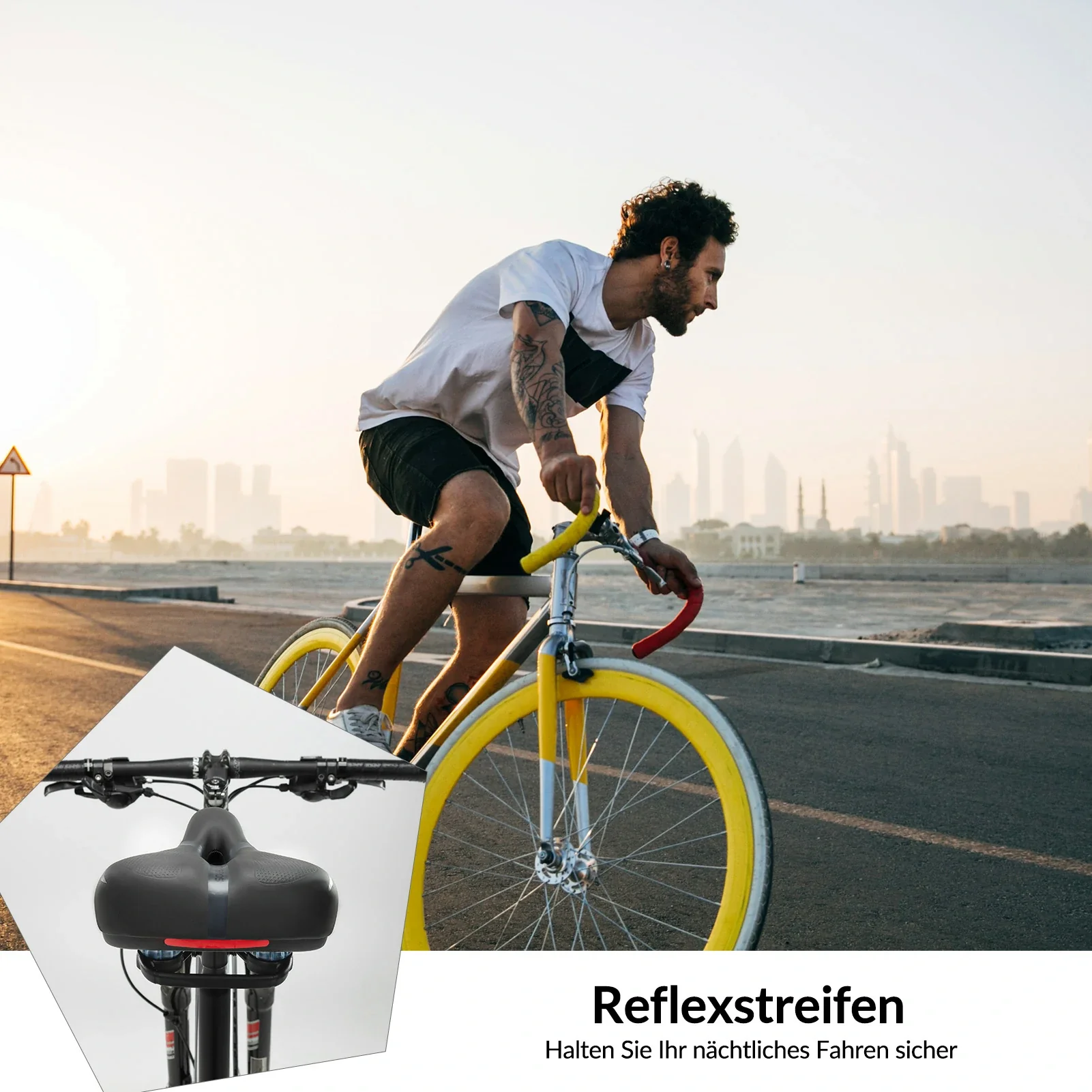 Ergonomischer Fahrradsattel Weich   Atmungsaktiv  95ae236e05ea