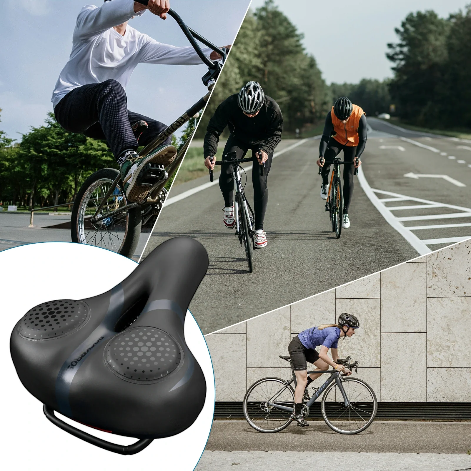 Ergonomischer Fahrradsattel Weich   Atmungsaktiv  dd1e05bbfb64